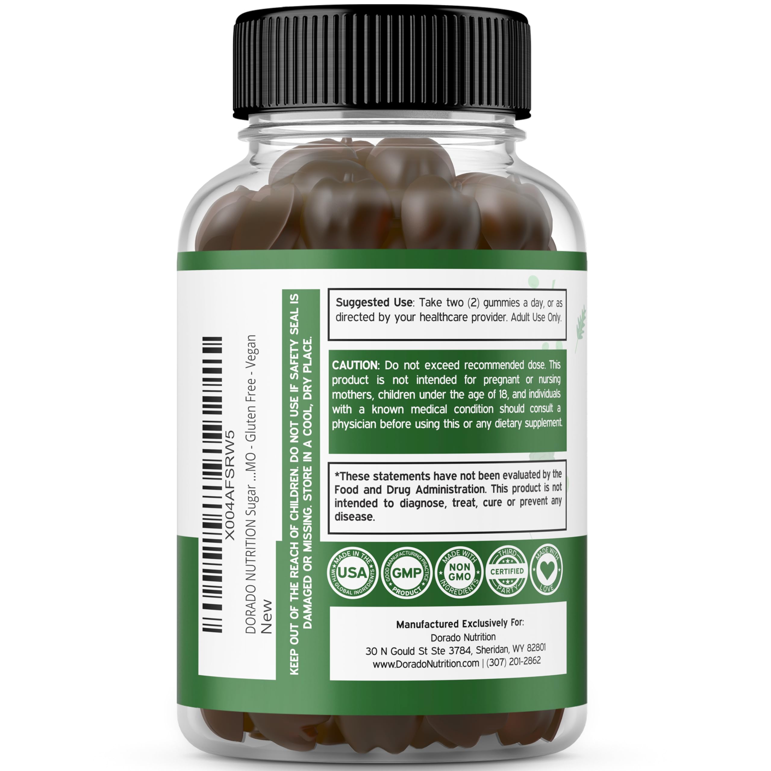Foto 5 | Gomitas De Frutas Y Verduras Supplement Dorado Nutrition 120 - Venta Internacional.