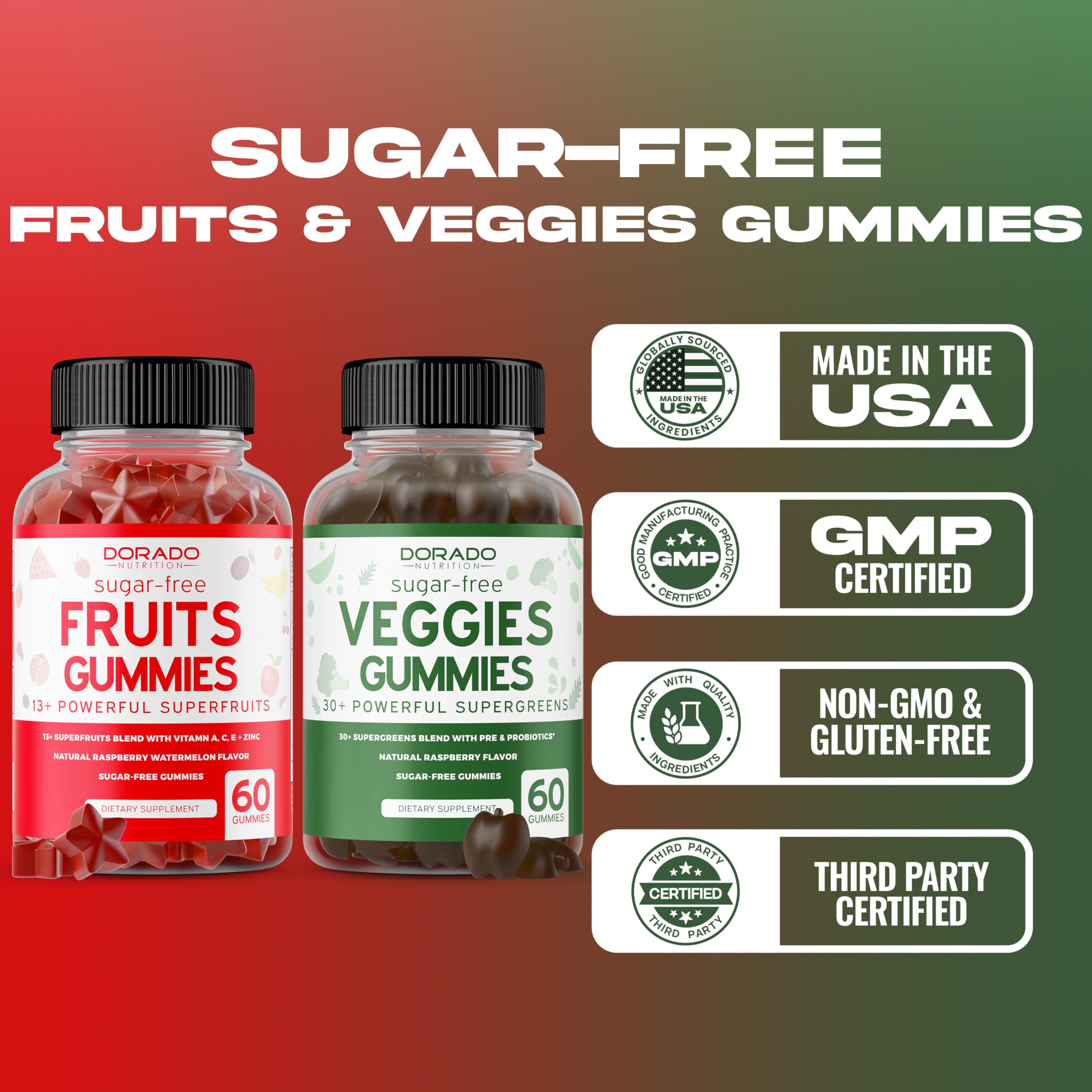 Foto 8 pulgar | Gomitas De Frutas Y Verduras Supplement Dorado Nutrition 120 - Venta Internacional.