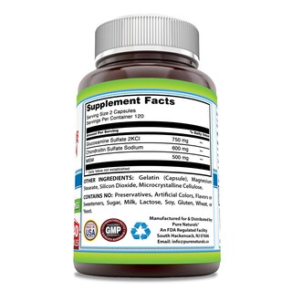 Foto 2 | Suplemento De Glucosamina Condroitina + Msm 1850 Mg De Pure Naturals - Venta Internacional.