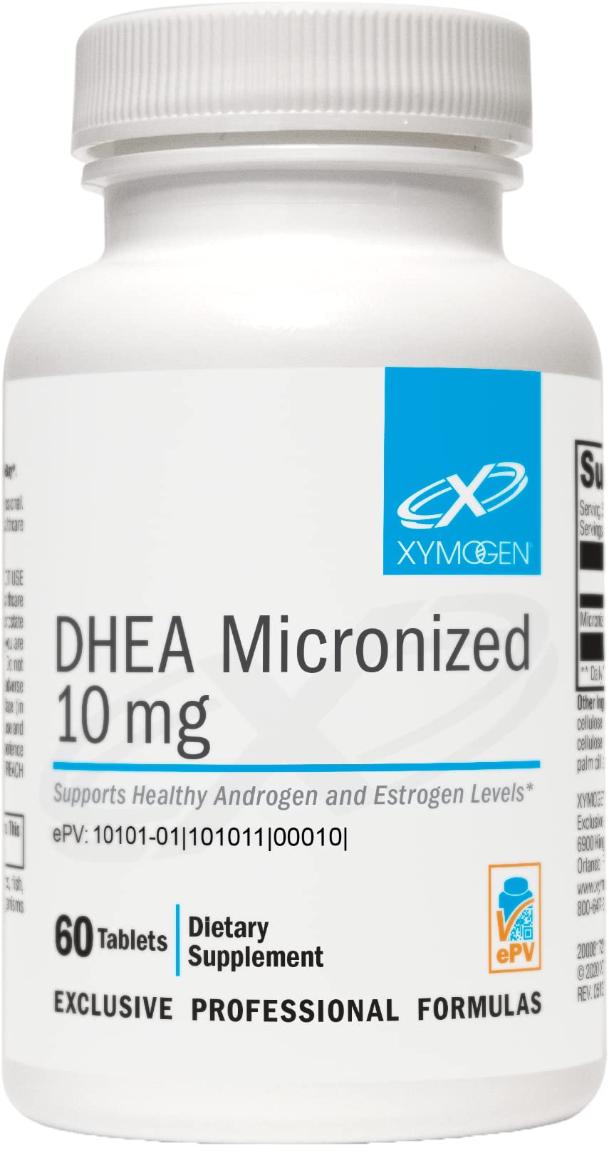 Suplemento Xymogen Dhea 10 Mg Micronizado 60 Comprimidos - Venta Internacional.