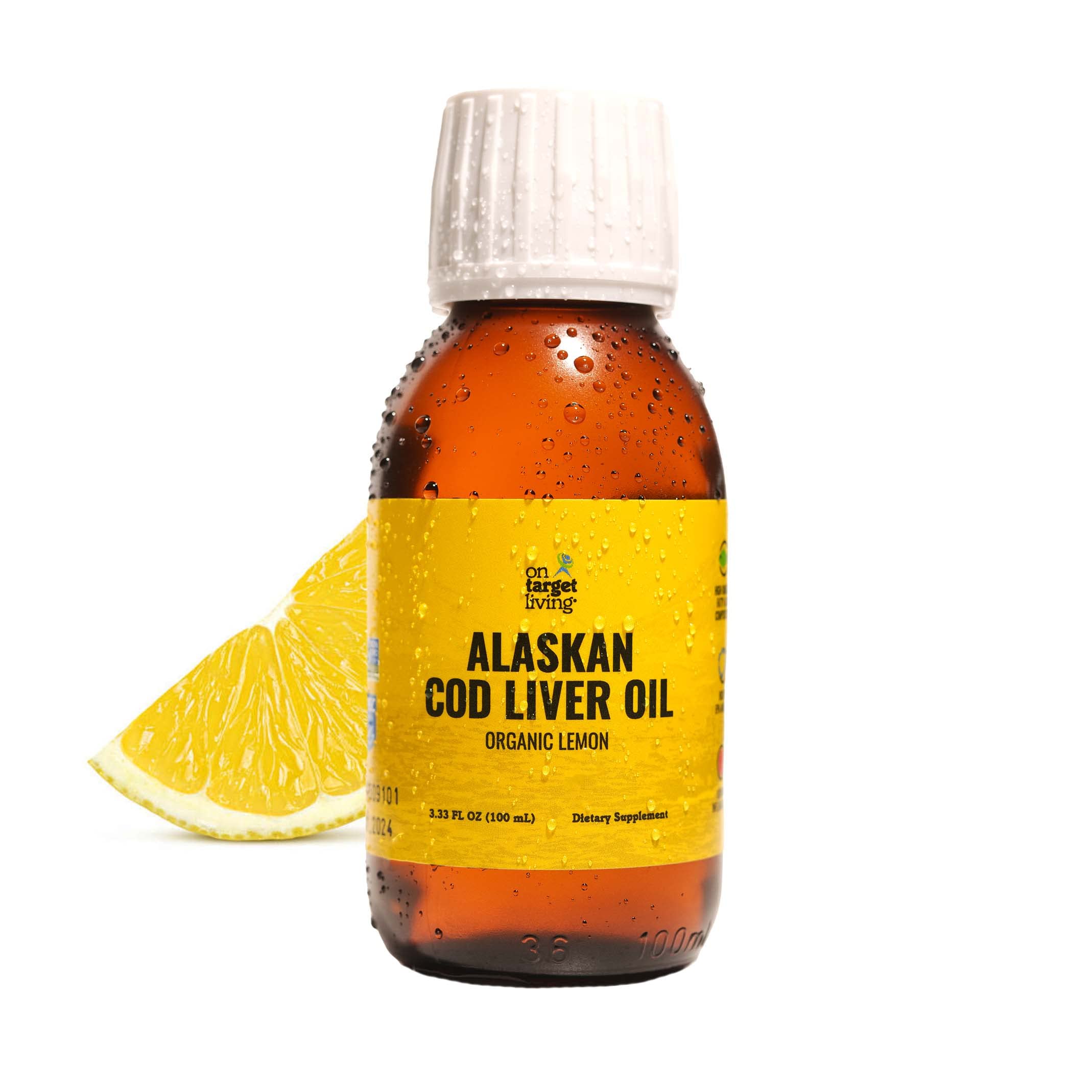 Foto 2 pulgar | Aceite De Hígado De Bacalao On Target Living Alaskan 100 Ml Con Sabor A Limón - Venta Internacional.