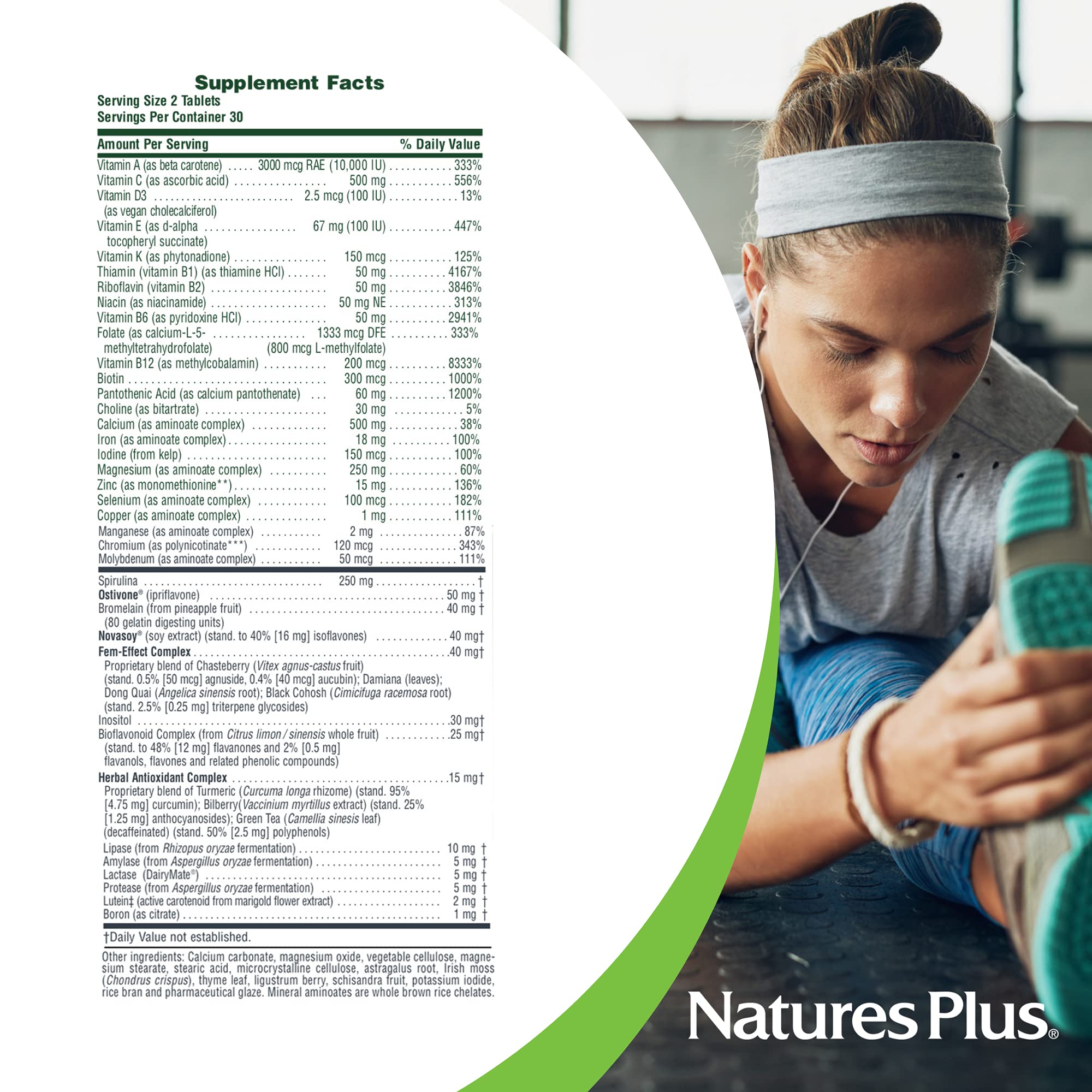 Foto 5 pulgar | Suplemento Naturesplus Source Of Life Women 60 Comprimidos - Venta Internacional.