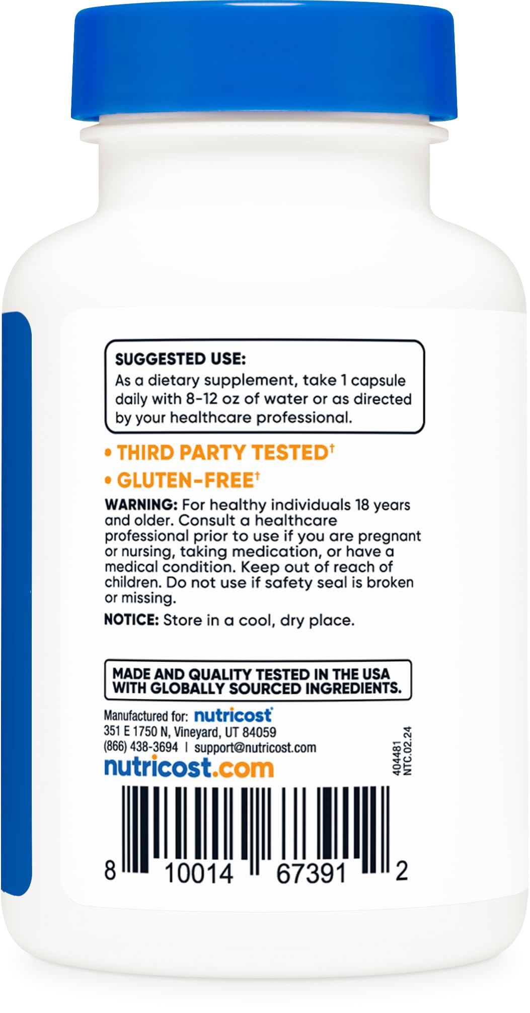Foto 5 pulgar | Suplemento Nutricost Policosanol 40 Mg 120 Cápsulas - Venta Internacional.