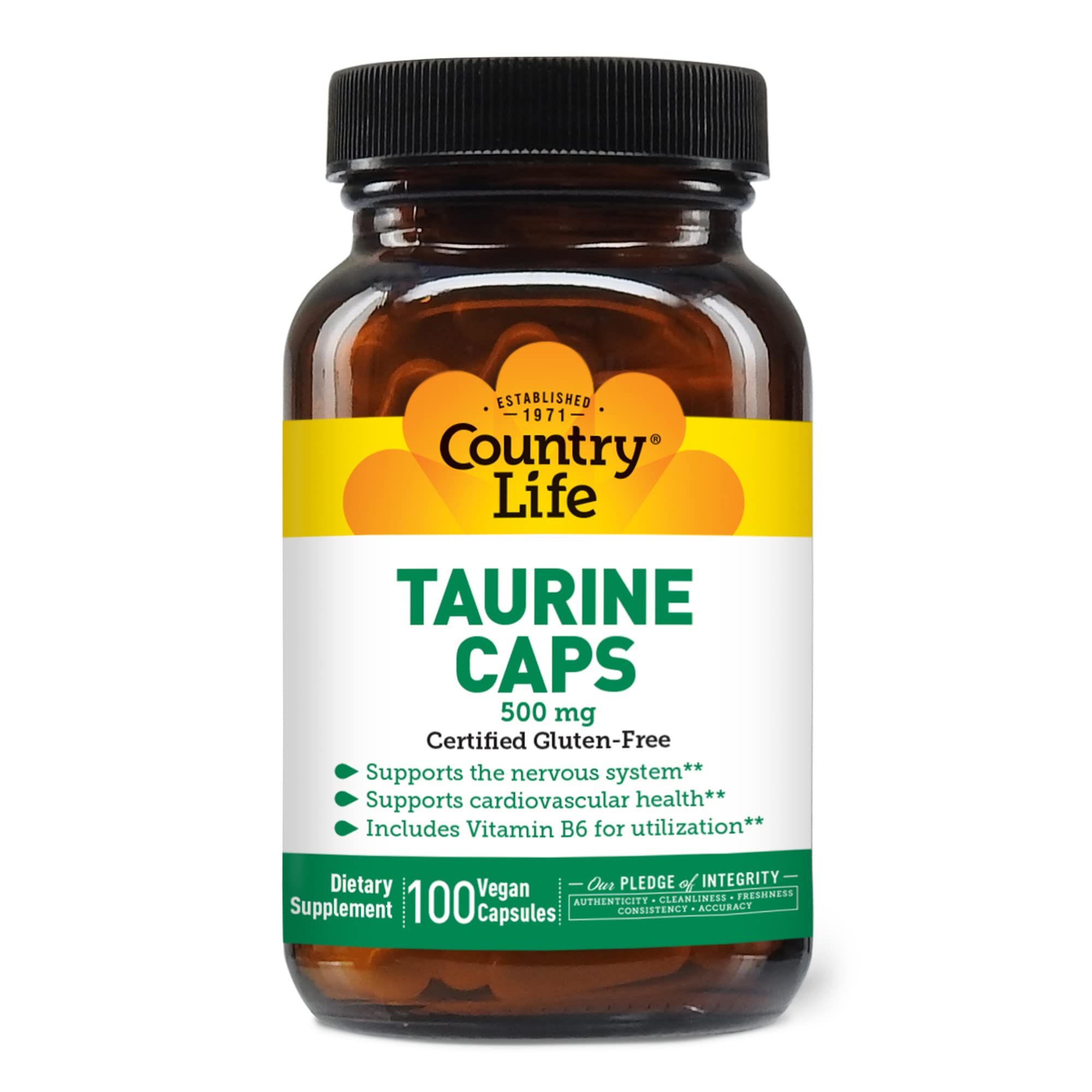 Foto 2 pulgar | Suplemento Country Life Taurine 500 Mg 100 Cápsulas - Venta Internacional.