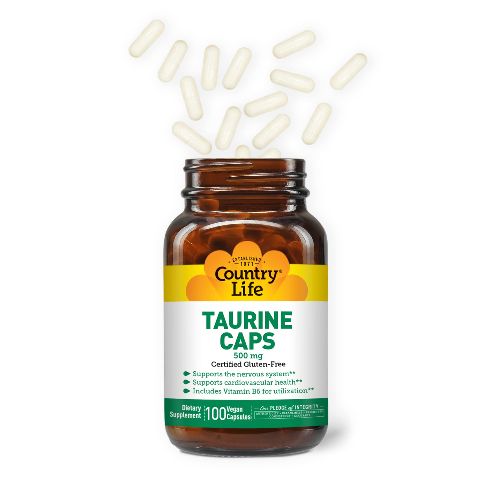 Foto 4 pulgar | Suplemento Country Life Taurine 500 Mg 100 Cápsulas - Venta Internacional.