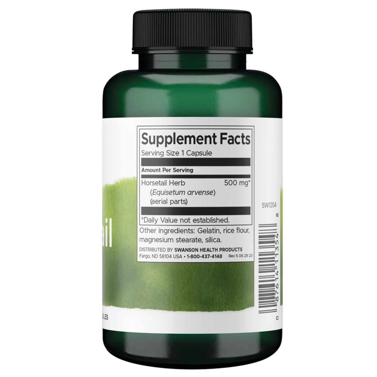 Foto 3 pulgar | Suplemento Swanson Horsetail Herbal 90 Cápsulas 500 Mg - Venta Internacional.