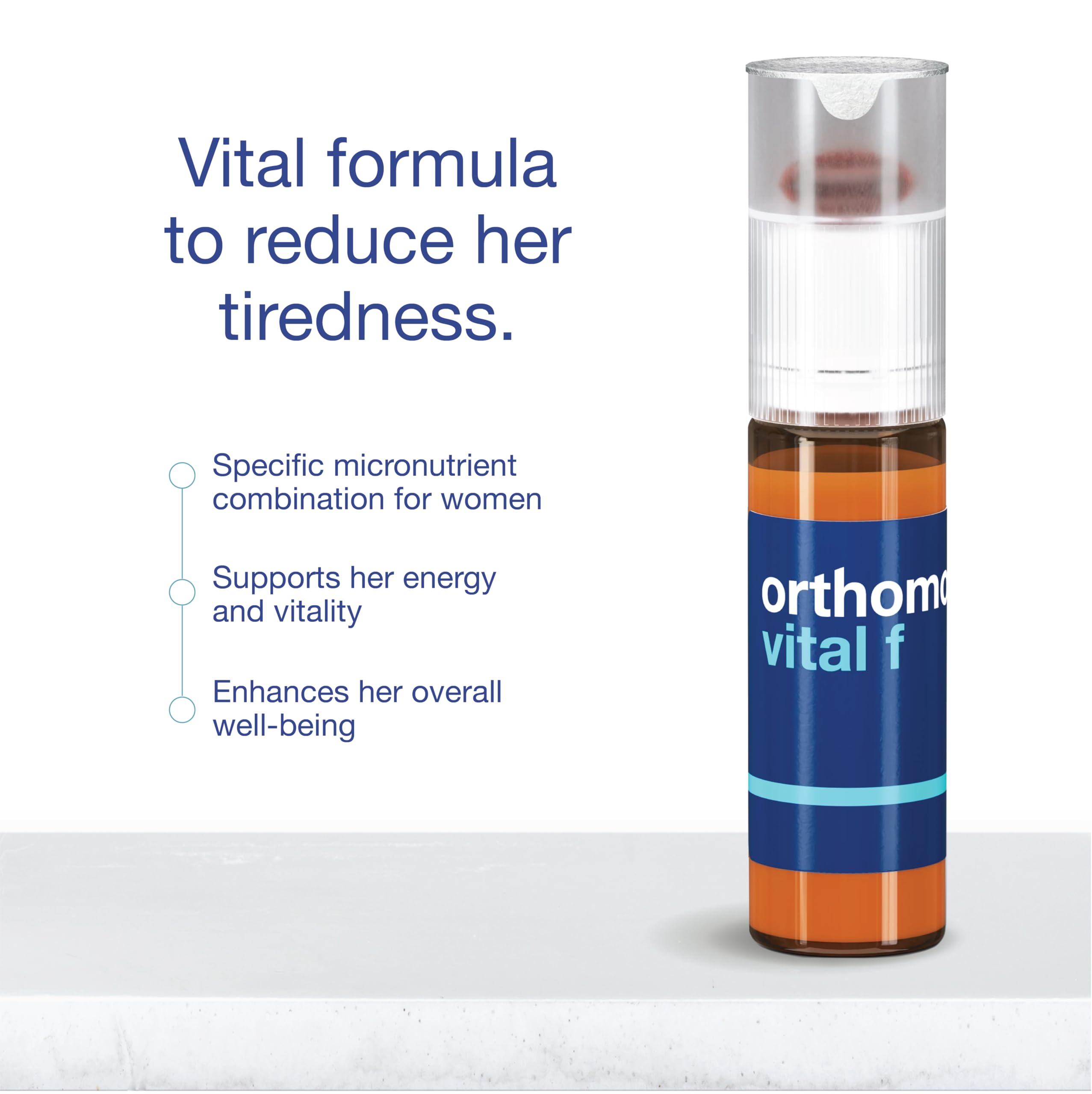 Foto 3 pulgar | Suplemento Multivitamínico Orthomol Vital F Vial Para Mujeres De 7 Días - Venta Internacional.
