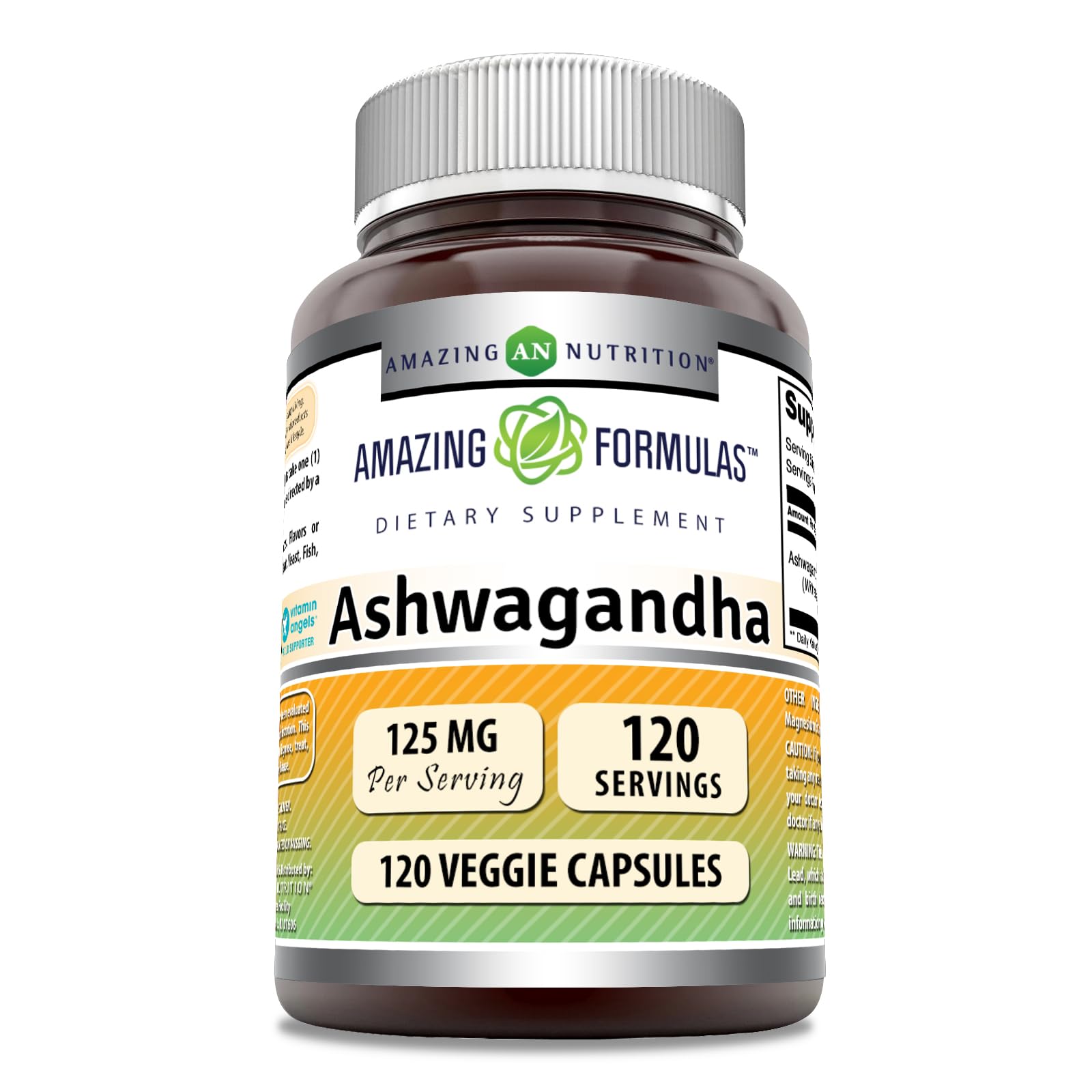 Foto 2 pulgar | Suplemento Amazing Formulas: Extracto De Ashwagandha, 125 Mg - Venta Internacional.