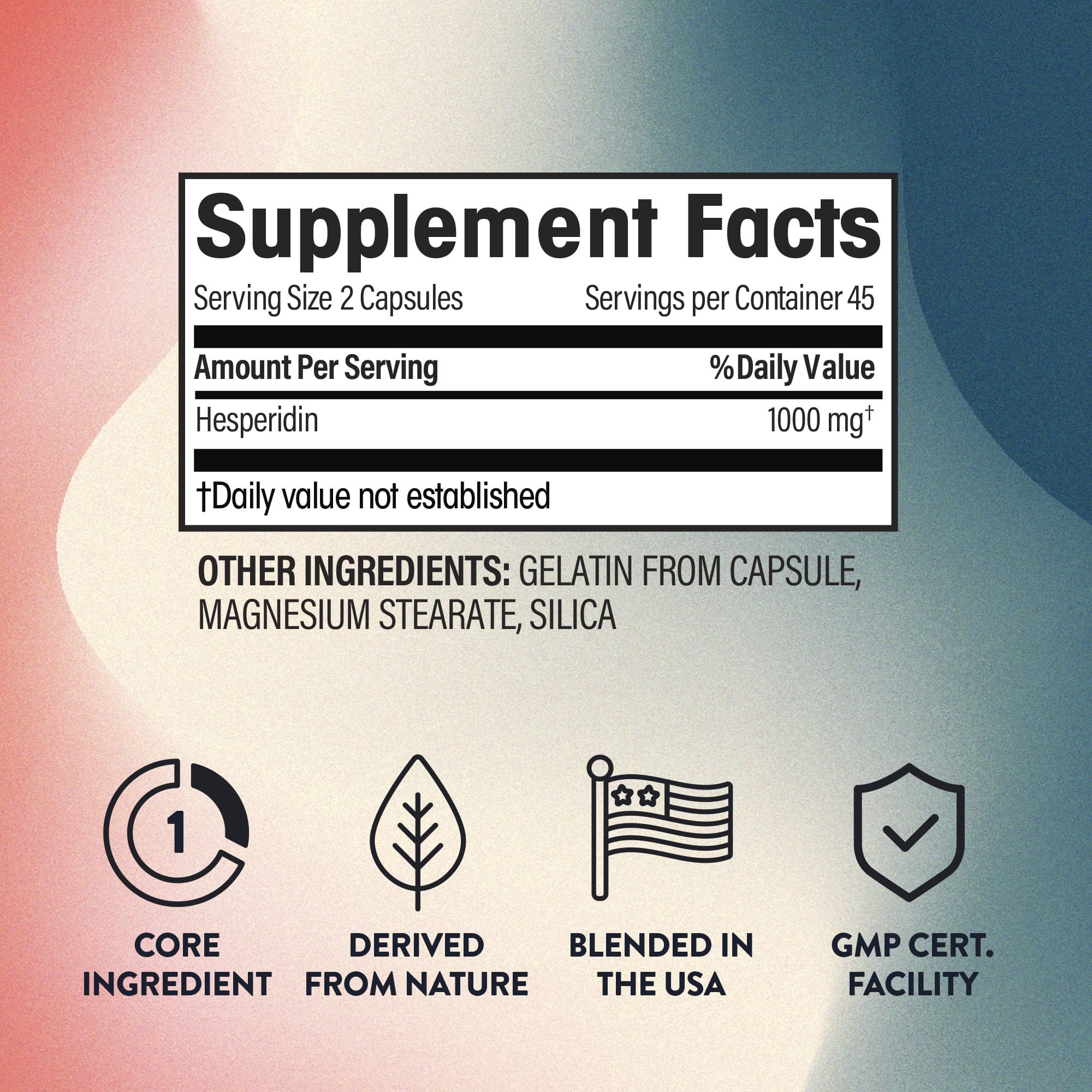 Foto 2 | Suplemento Ngl De Hesperidina De 1000 Mg, 90 Cápsulas Para La Circulación - Venta Internacional.
