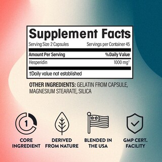 Foto 2 | Suplemento Ngl De Hesperidina De 1000 Mg, 90 Cápsulas Para La Circulación - Venta Internacional.