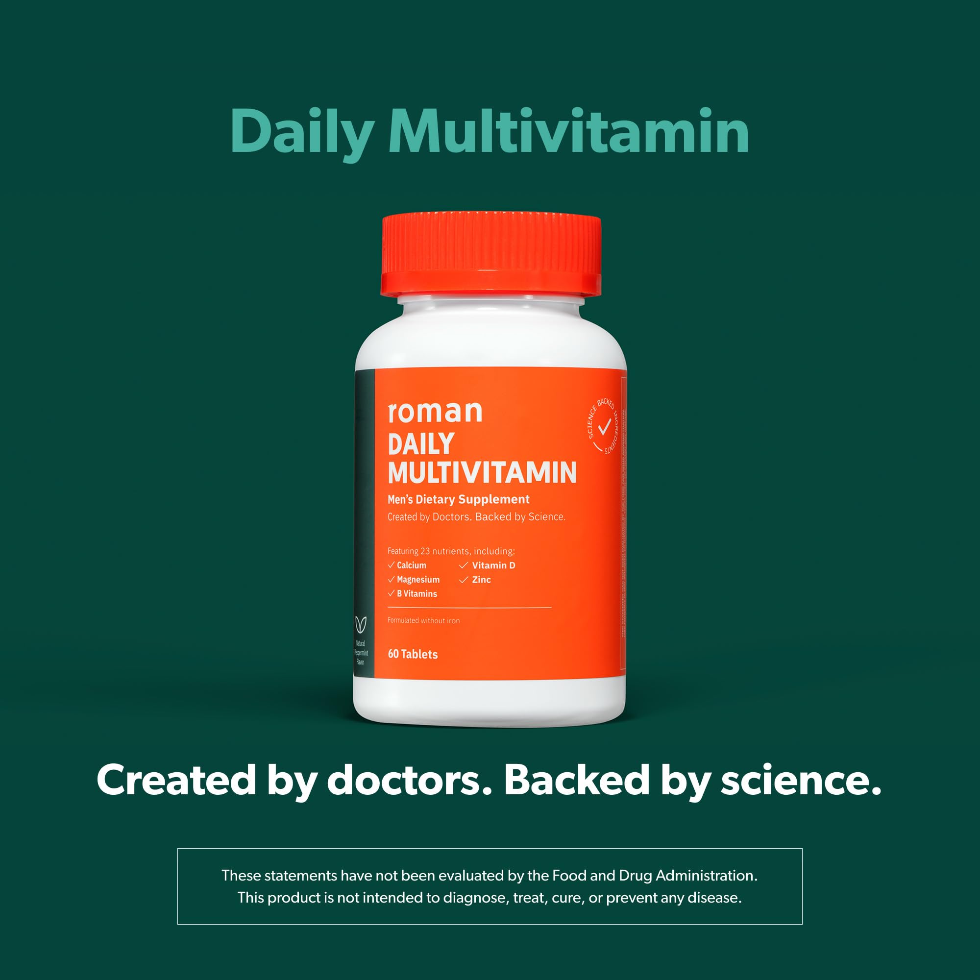 Foto 5 pulgar | El Multivitamínico Roman Daily Para Hombres Apoya La Salud Durante 30 Días Y 60 Comprimidos - Venta Internacional.