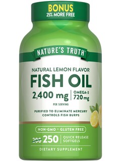 Foto 1 | Suplemento De Aceite De Pescado Para Eructos De Nature's Truth 2400 Mg 250 Cápsulas Blandas - Venta Internacional.