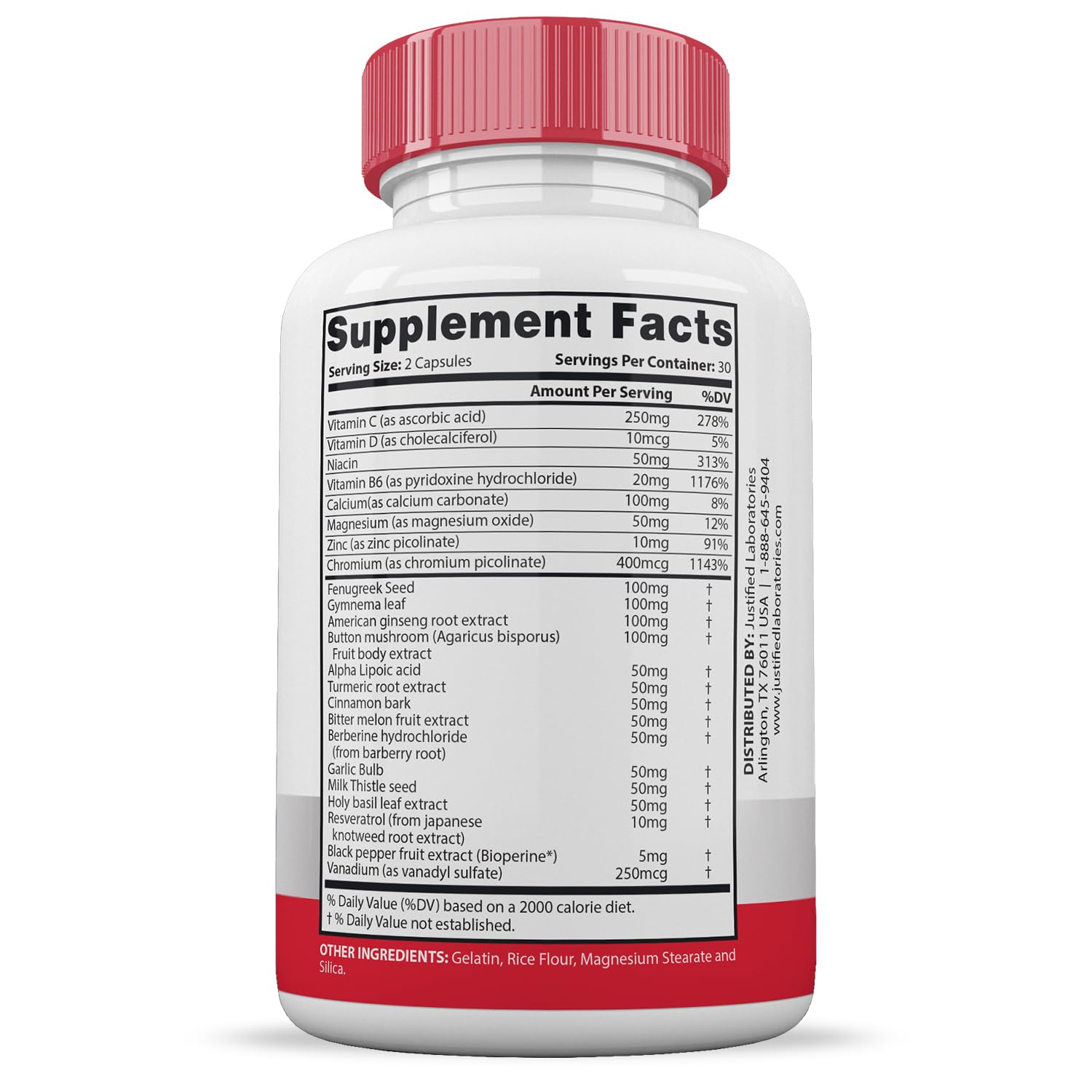 Foto 6 pulgar | Suplemento Gluco Revive Extreme 1295 Mg De Justified Laboratories - Venta Internacional.