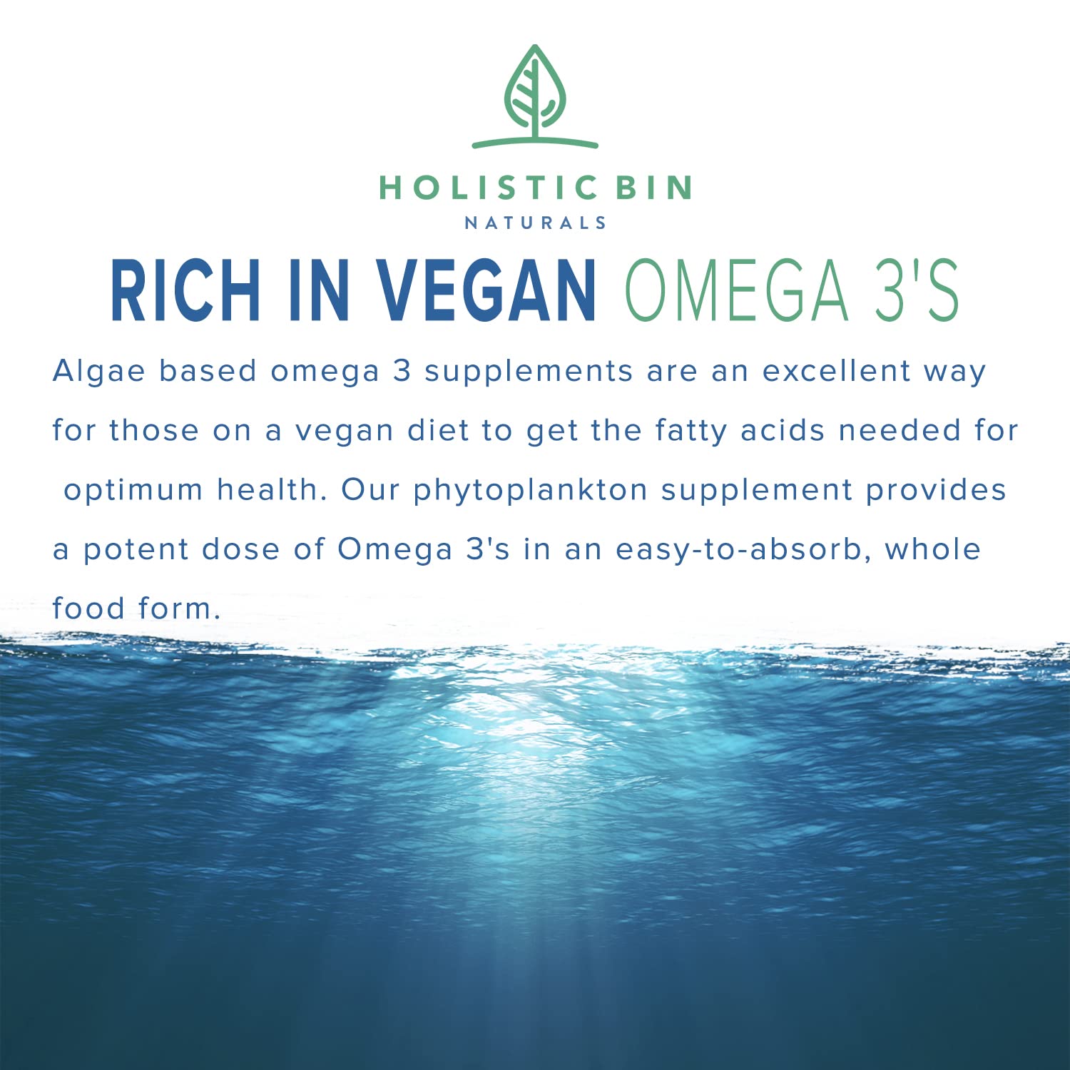 Foto 5 | Bina Holística De Fitoplancton Marino En Polvo, Vegano, Omega 3, 50 G - Venta Internacional.