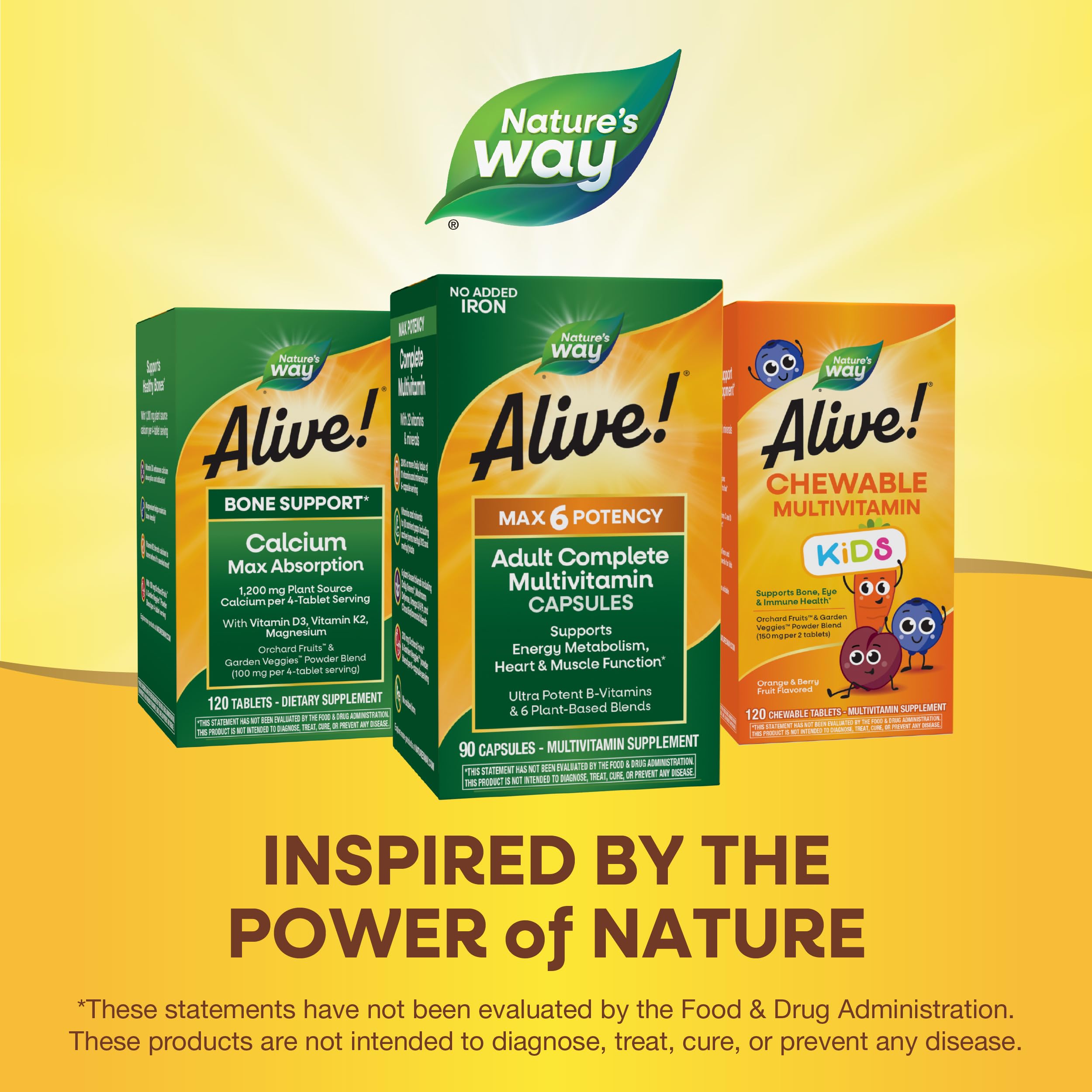 Foto 8 pulgar | ¡complementa Nature's Way Alive! Max6 Potency Para Adultos, 90 Cápsulas - Venta Internacional.