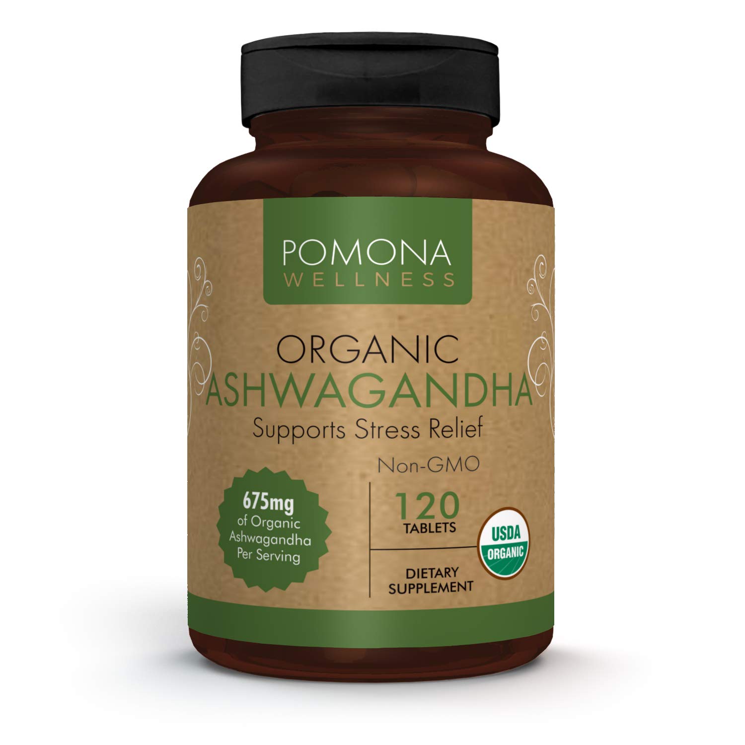 Foto 2 pulgar | Suplemento Pomona Wellness Ashwagandha 1350 Mg 120 Comprimidos - Venta Internacional.