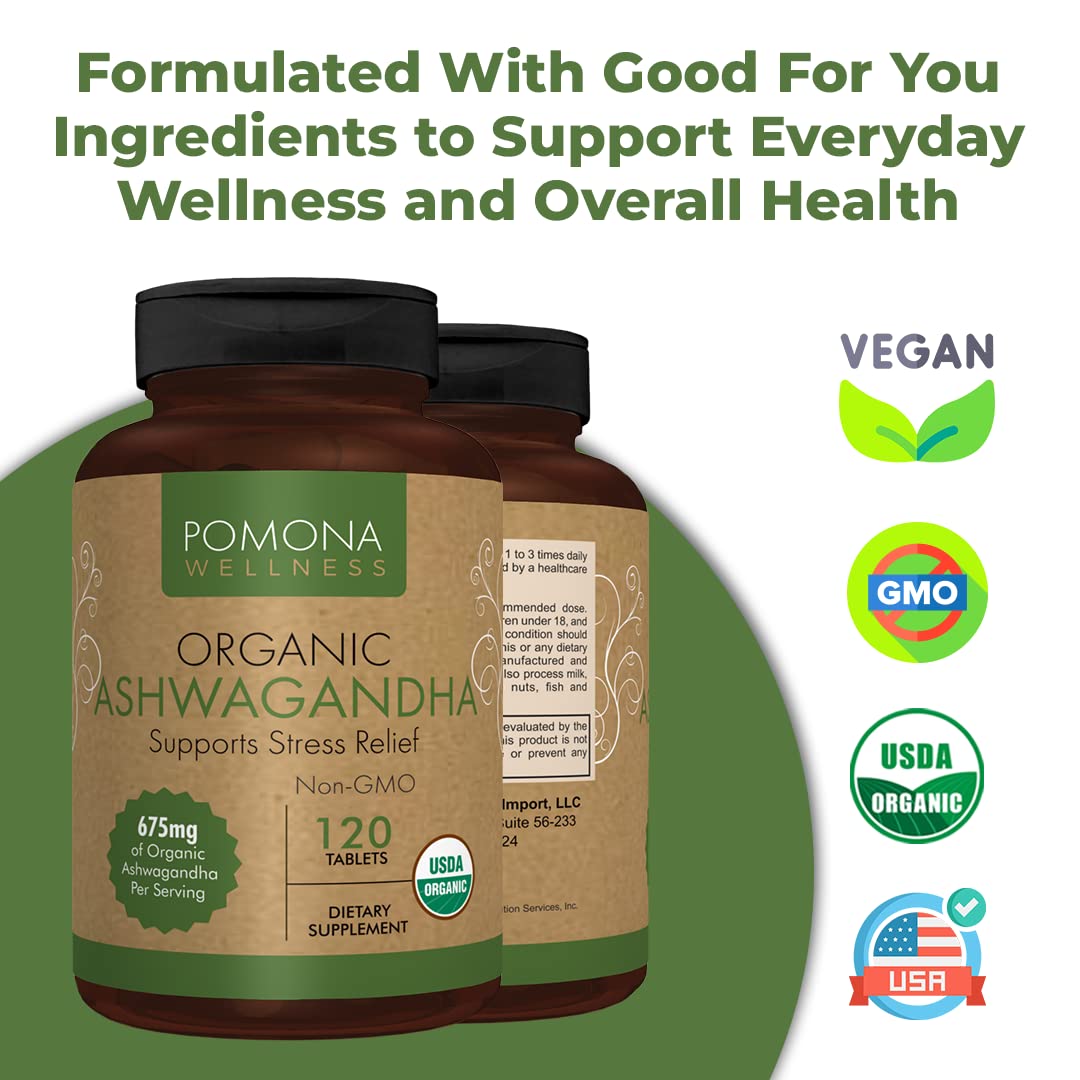 Foto 4 pulgar | Suplemento Pomona Wellness Ashwagandha 1350 Mg 120 Comprimidos - Venta Internacional.