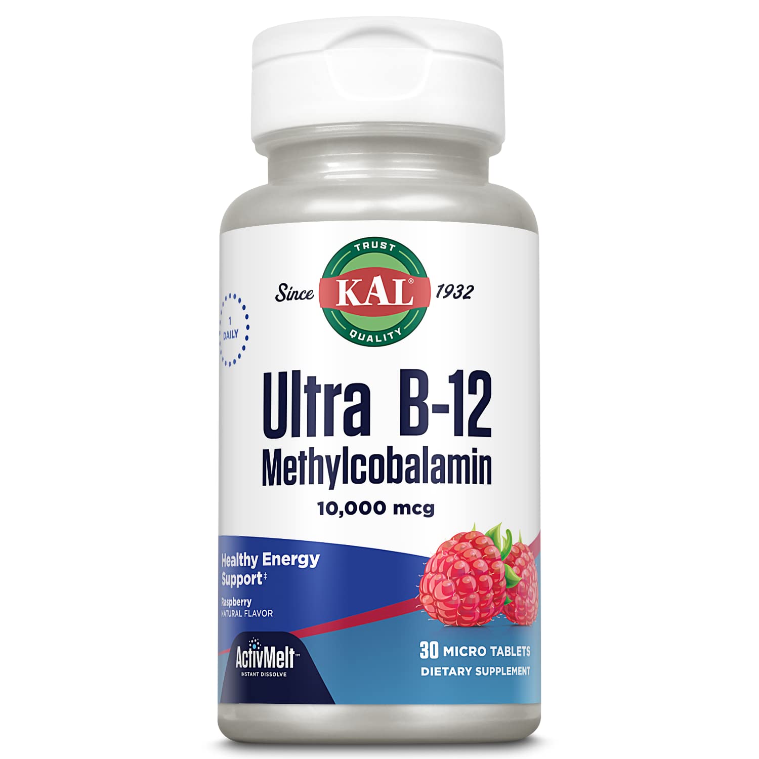 Foto 2 pulgar | Suplemento Kal Ultra B12 De Metilcobalamina 10,000 Mcg 30 Tabletas - Venta Internacional.