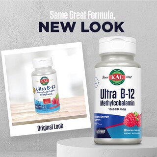 Foto 2 | Suplemento Kal Ultra B12 De Metilcobalamina 10,000 Mcg 30 Tabletas - Venta Internacional.