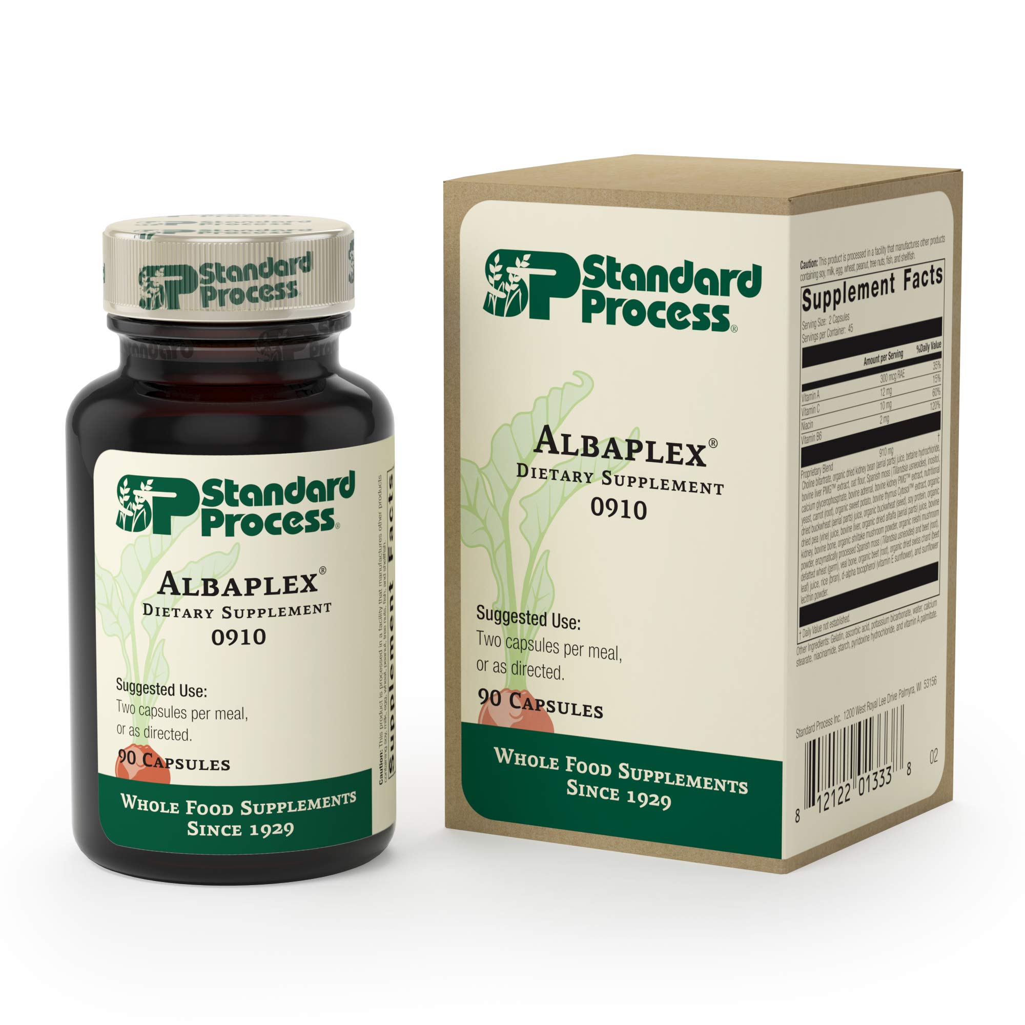 Foto 3 | Suplemento Standard Process Inc. Albaplex 90 Cápsulas - Venta Internacional.