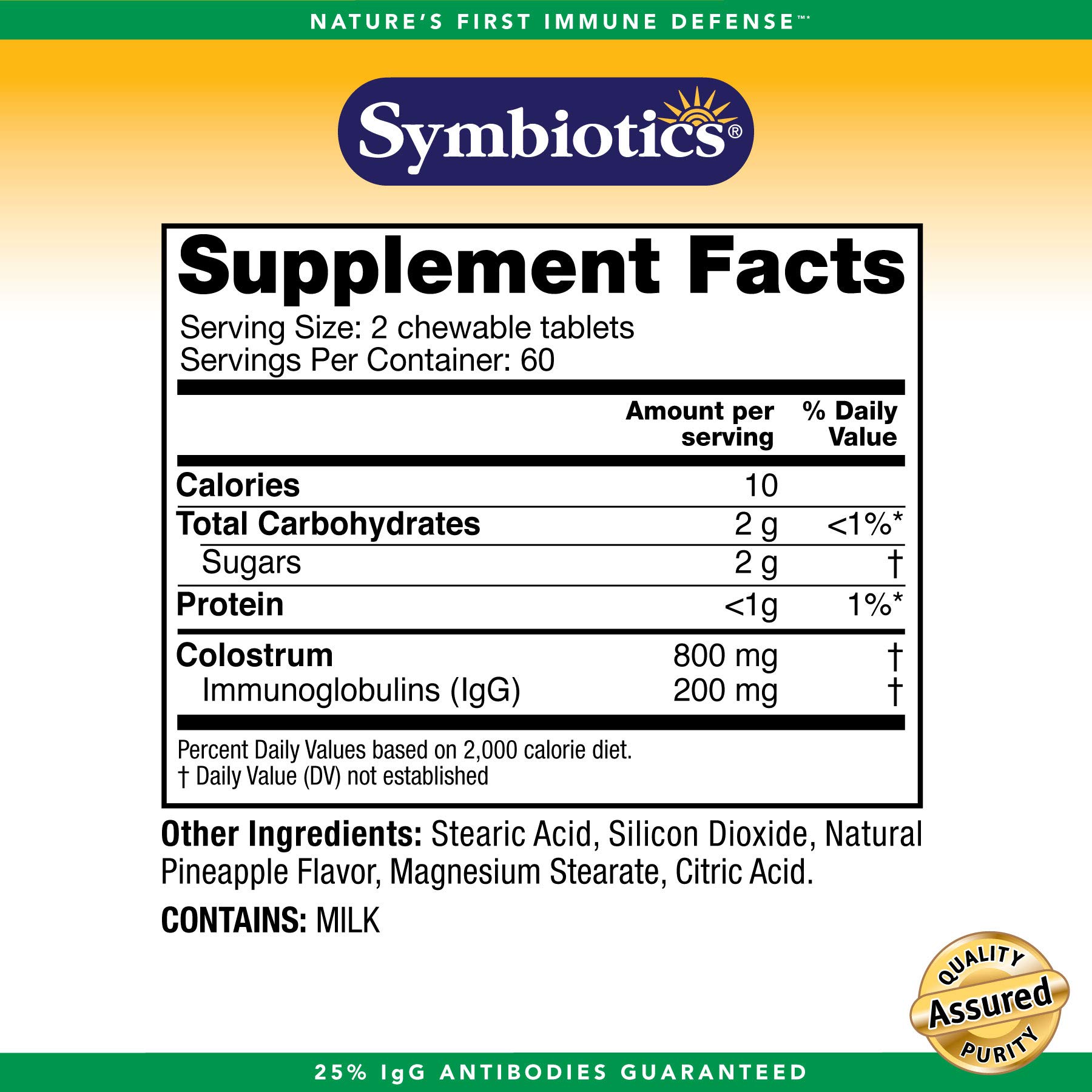 Foto 4 | Suplemento Symbiotics Immunity Support Colostrum Plus Chewables - Venta Internacional.