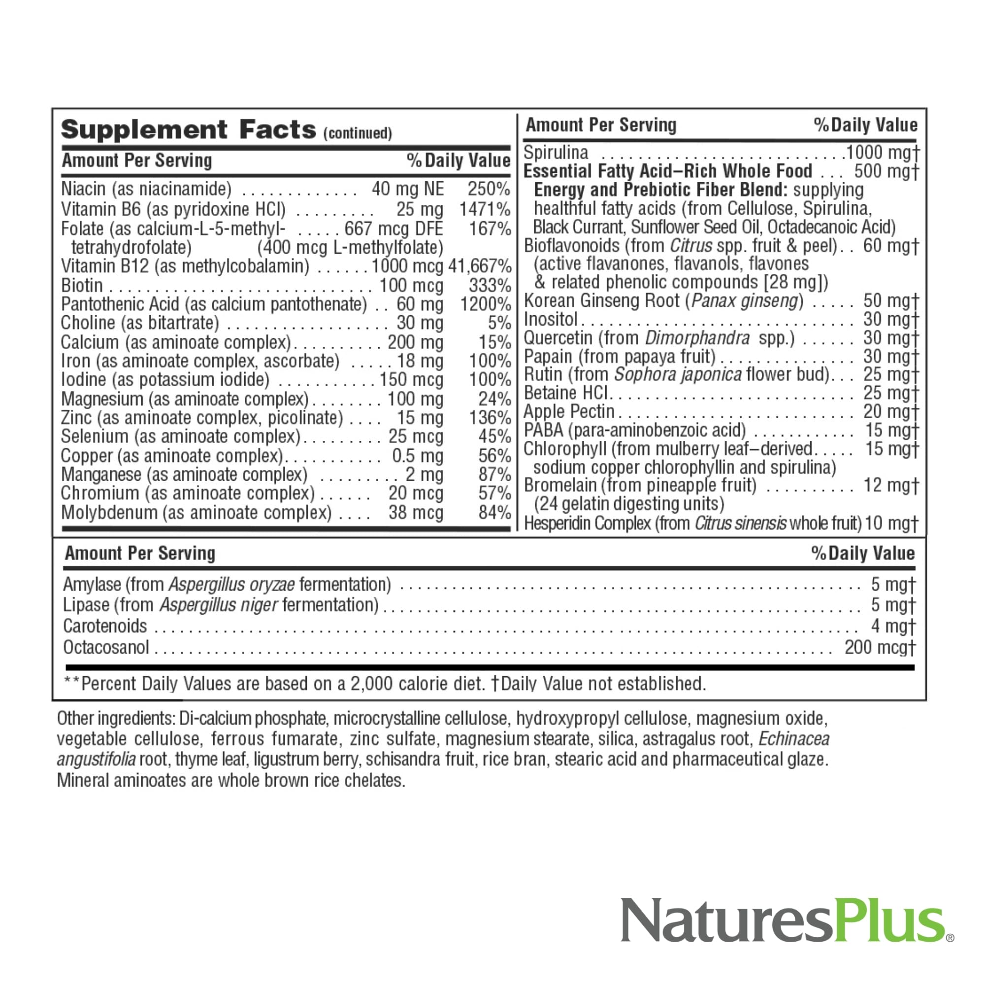 Foto 7 pulgar | Suplemento Naturesplus Source Of Life 30 Comprimidos - Venta Internacional.