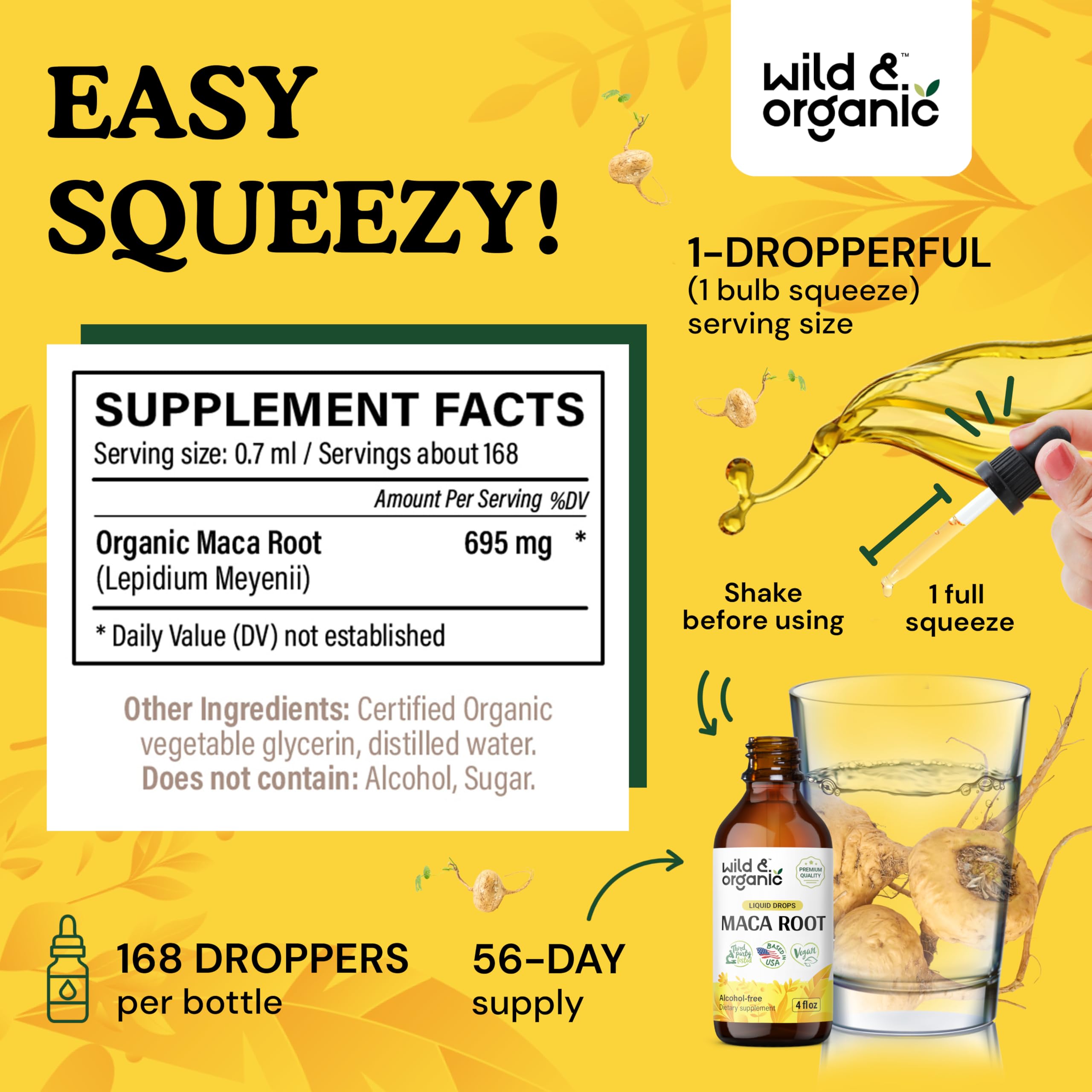 Foto 4 pulgar | Suplemento Líquido De Raíz De Maca Salvaje Y Orgánico De 120 Ml Para Hombres Y Mujeres - Venta Internacional.