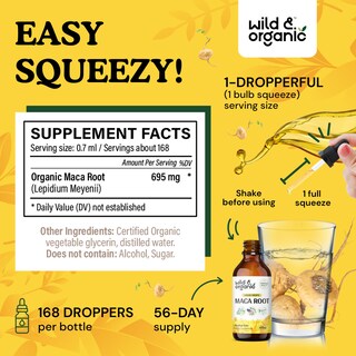 Foto 3 | Suplemento Líquido De Raíz De Maca Salvaje Y Orgánico De 120 Ml Para Hombres Y Mujeres - Venta Internacional.