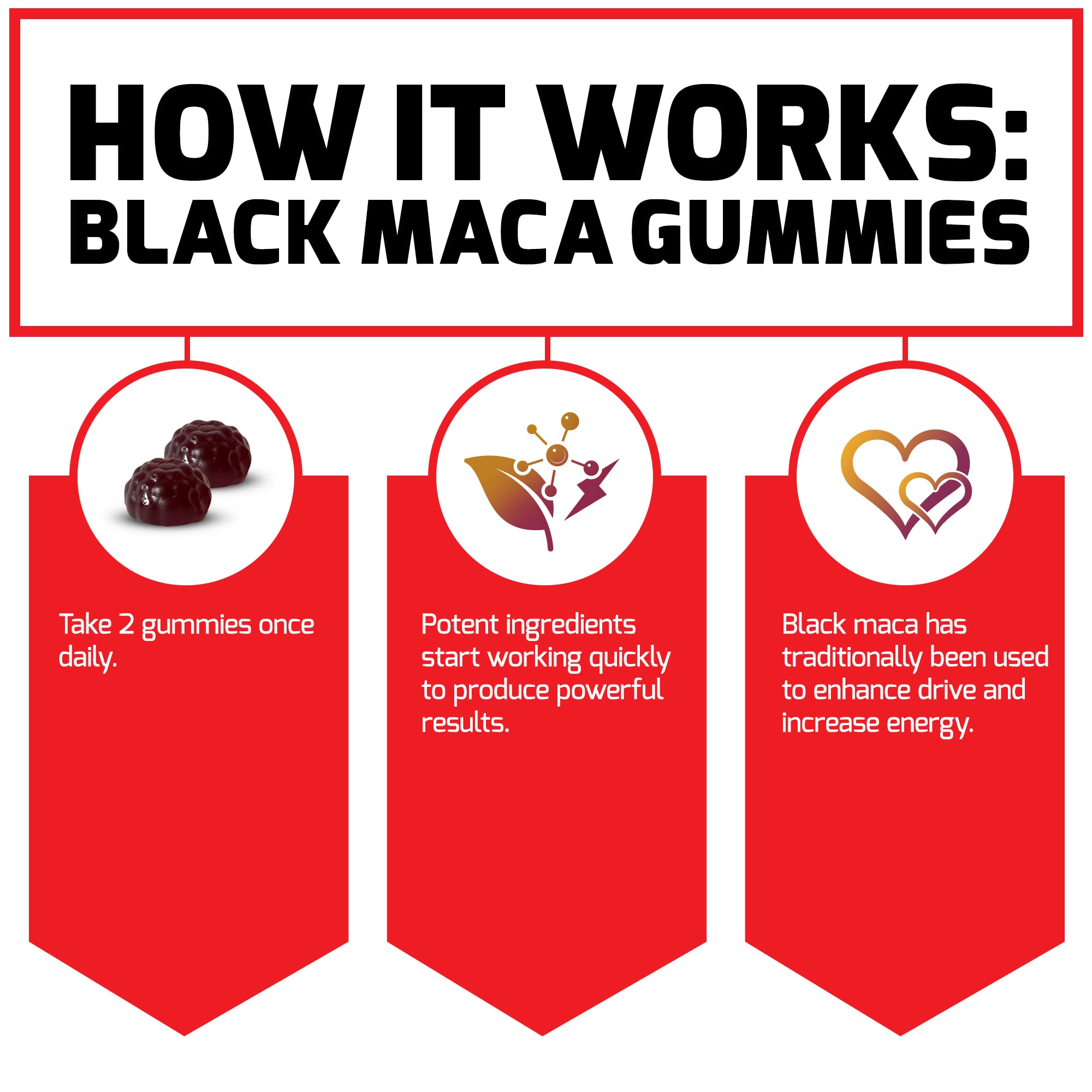 Foto 5 | Suplemento De Gomitas De Maca Negra Force Factor 60 Unidades - Venta Internacional.