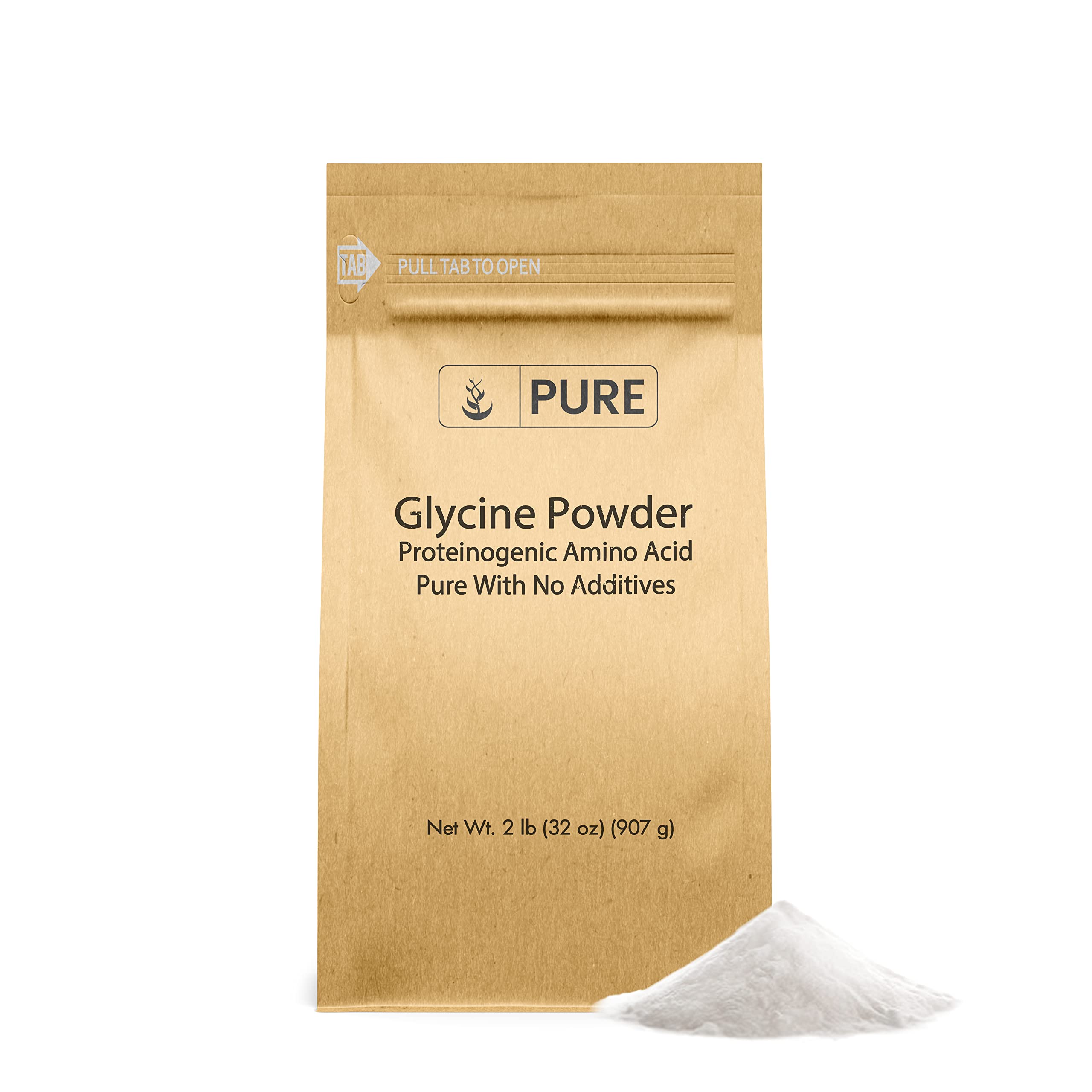 Suplemento: Ingredientes Originales Puros: Glicina En Polvo, 907 G - Venta Internacional.