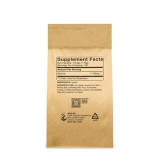 Foto 2 | Suplemento: Ingredientes Originales Puros: Glicina En Polvo, 907 G - Venta Internacional.