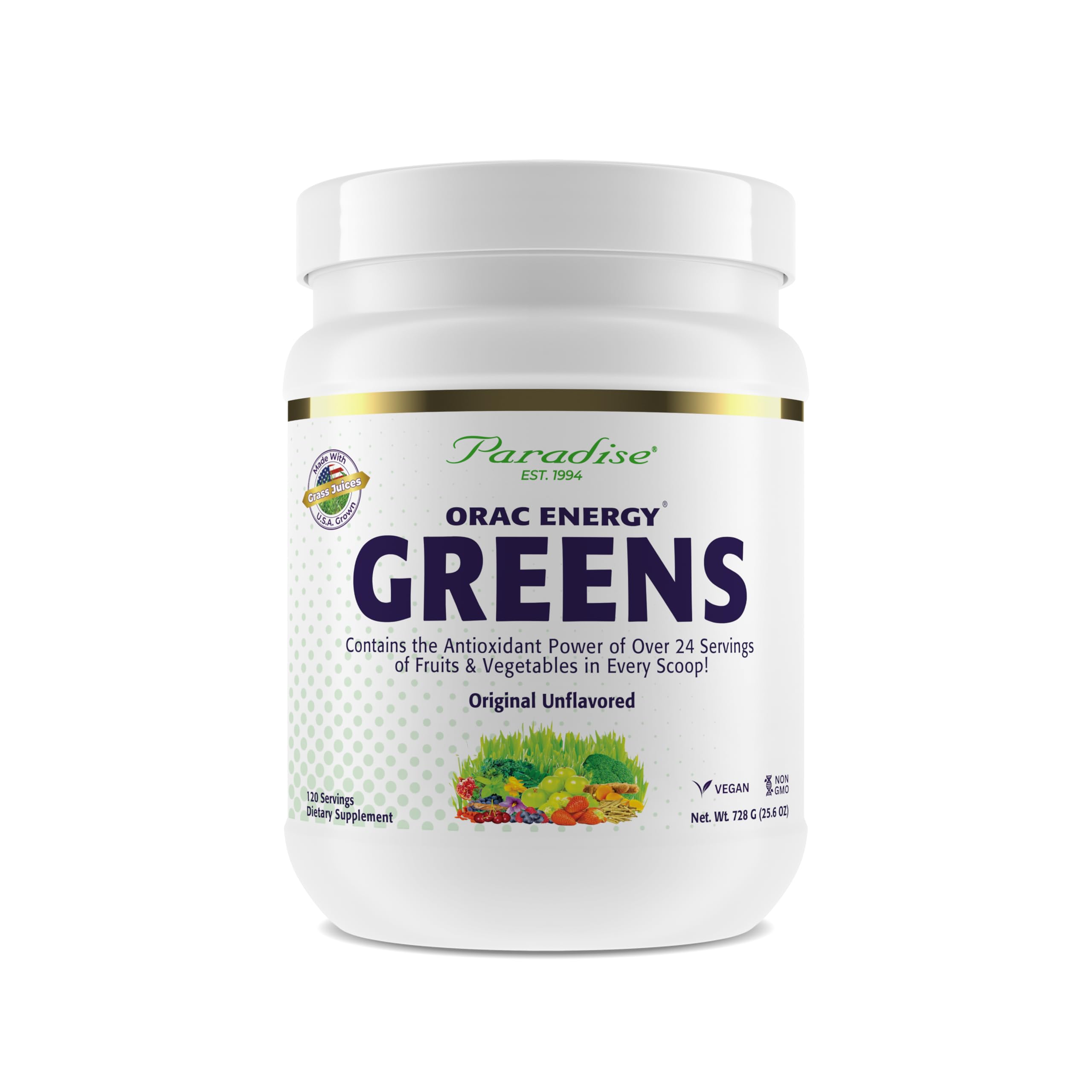 Foto 2 pulgar | Suplemento Orac Energy Greens De Paradise Herbs En Polvo, 15 Porciones - Venta Internacional.