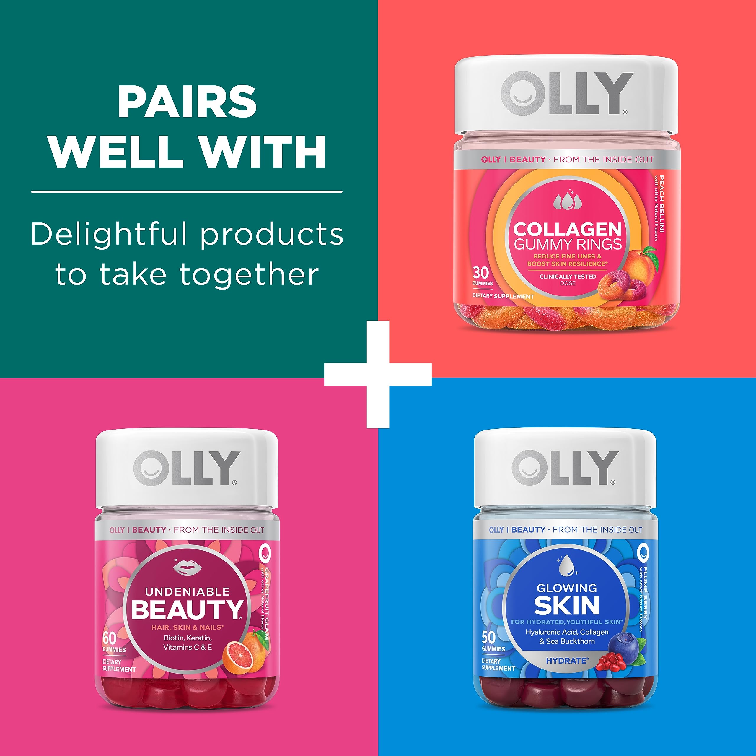 Foto 8 pulgar | Suplemento Olly Flawless Complexion Gummy, 50 Unidades - Venta Internacional.