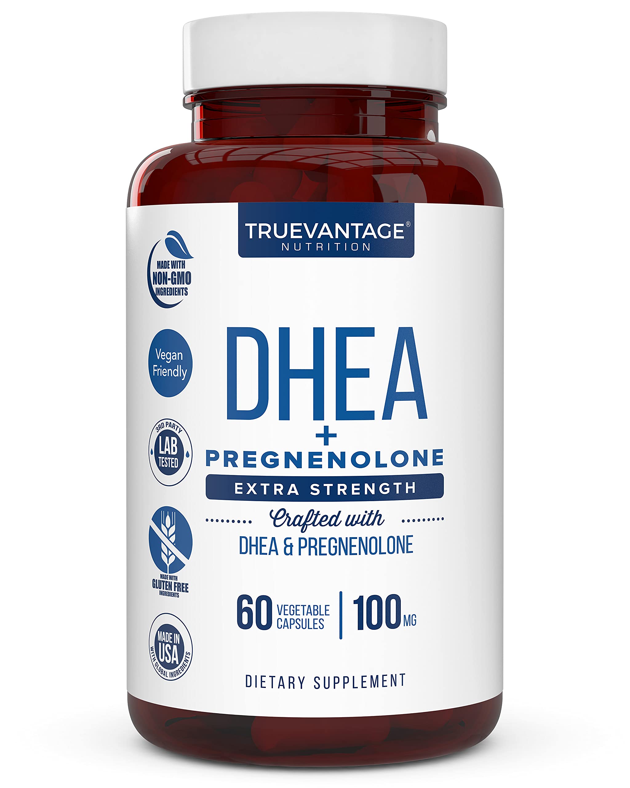 Foto 2 pulgar | Suplemento Truevantage Nutrition Dhea 100 Mg Con 60 Mg De Pregnenolona - Venta Internacional.