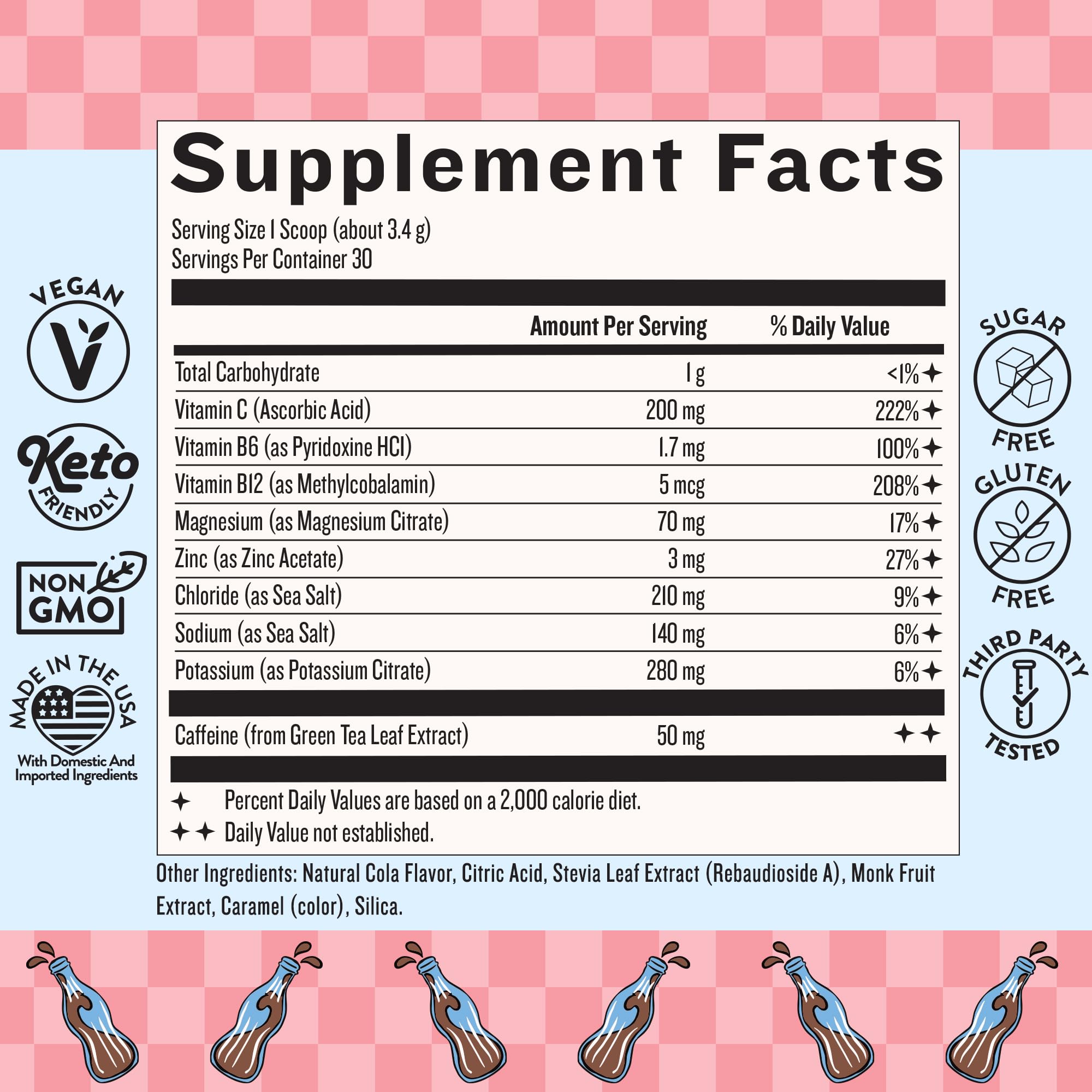 Foto 3 pulgar | Energy Powder Legendairy Milk She's Electric Flavor Cola - Venta Internacional.