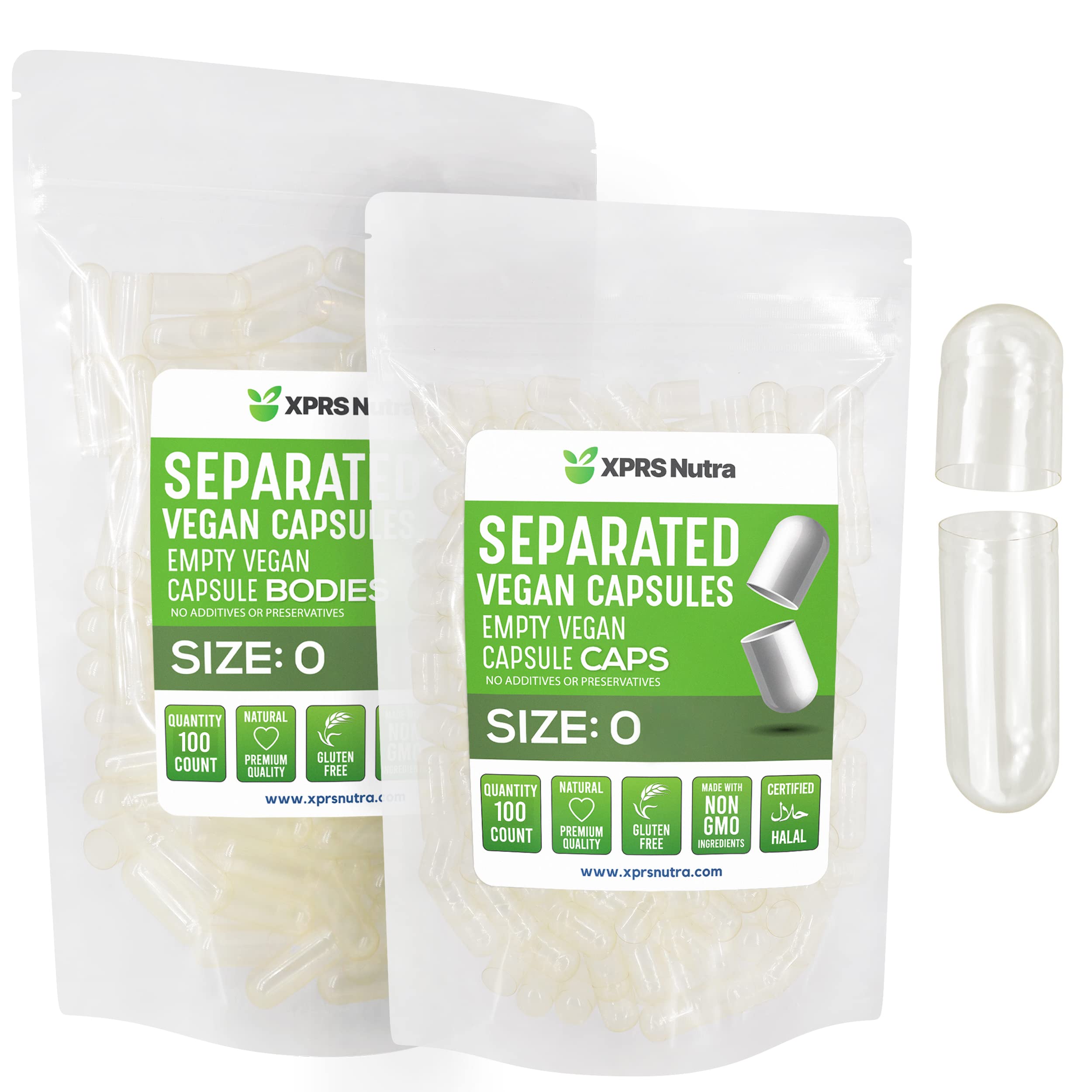 Foto 1 | Cápsulas Vacías Xprs Nutra Vegan, Tamaño 0 - 100 Unidades - Venta Internacional.