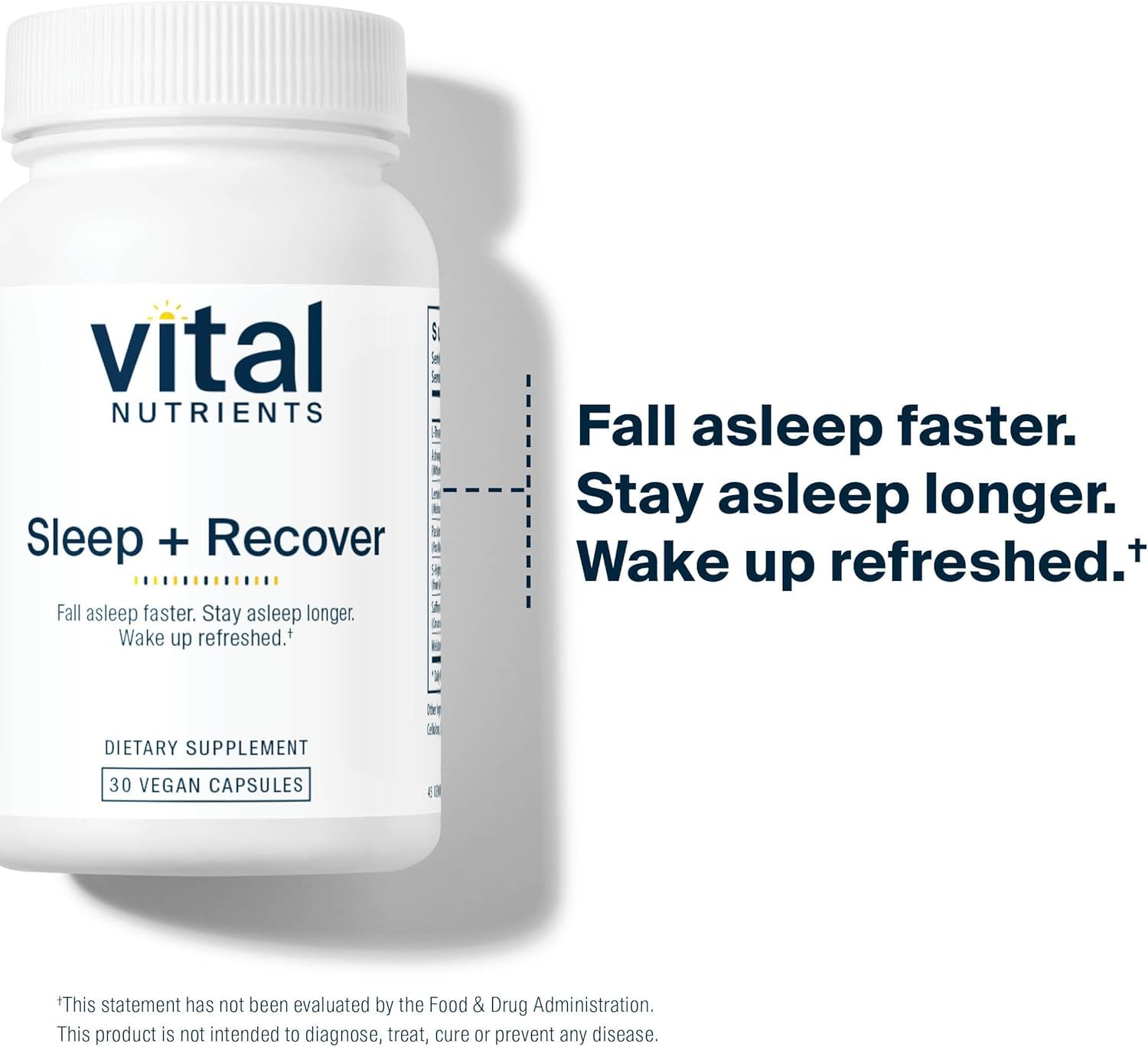 Foto 4 pulgar | Suplemento Vital Nutrients Sleep + Recover 30 Cápsulas - Venta Internacional.