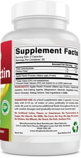 Foto 2 | Suplemento Best Naturals, Pectina De Manzana, 700 Mg, 120 Cápsulas - Venta Internacional.