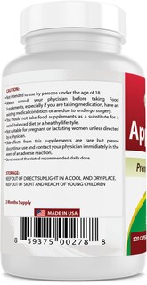 Foto 3 | Suplemento Best Naturals, Pectina De Manzana, 700 Mg, 120 Cápsulas - Venta Internacional.