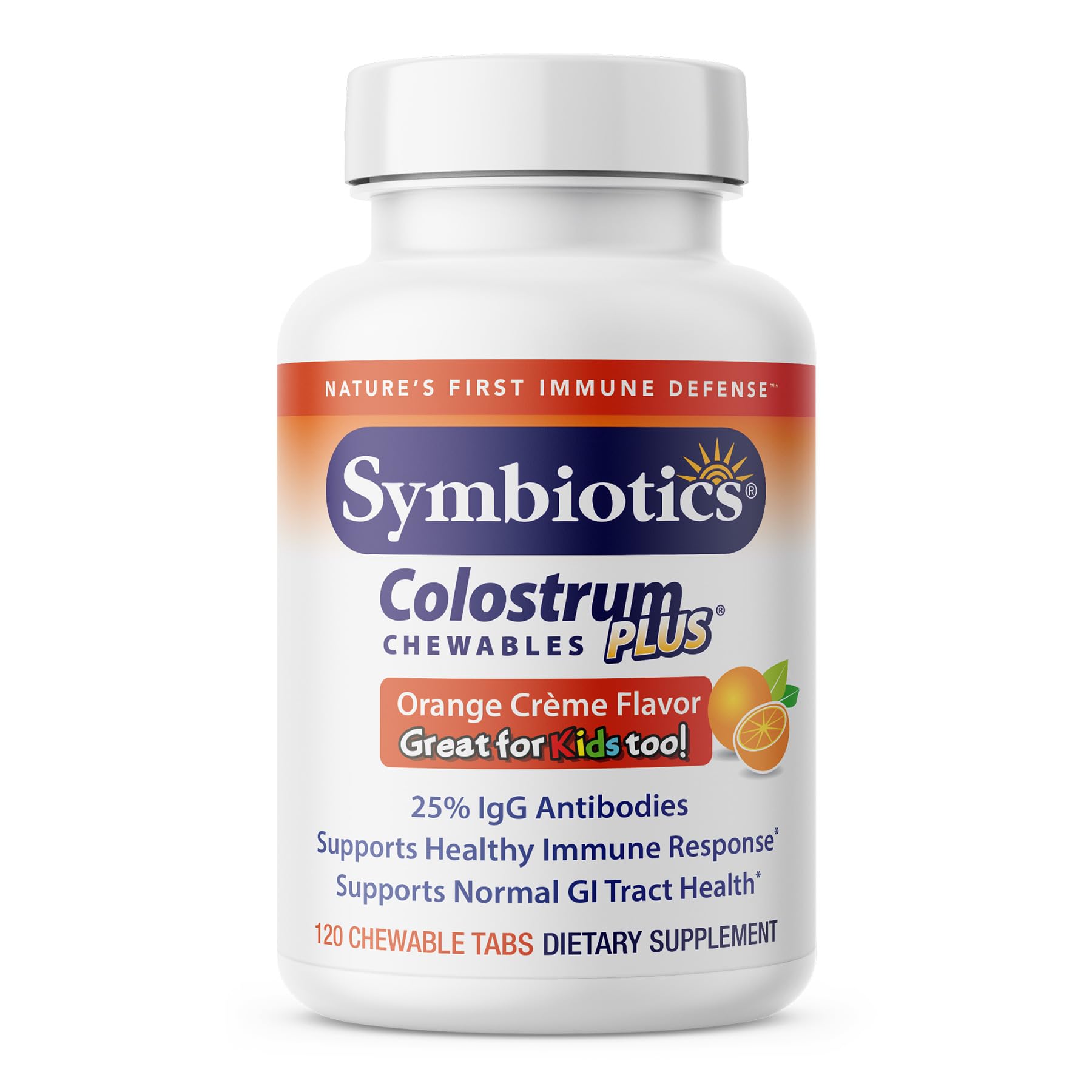 Foto 2 pulgar | Suplemento Symbiotics Colostrum Chewables Plus 120 Comprimidos - Venta Internacional.