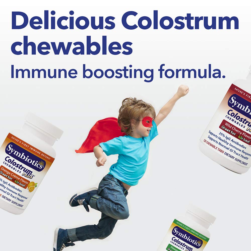 Foto 6 pulgar | Suplemento Symbiotics Colostrum Chewables Plus 120 Comprimidos - Venta Internacional.