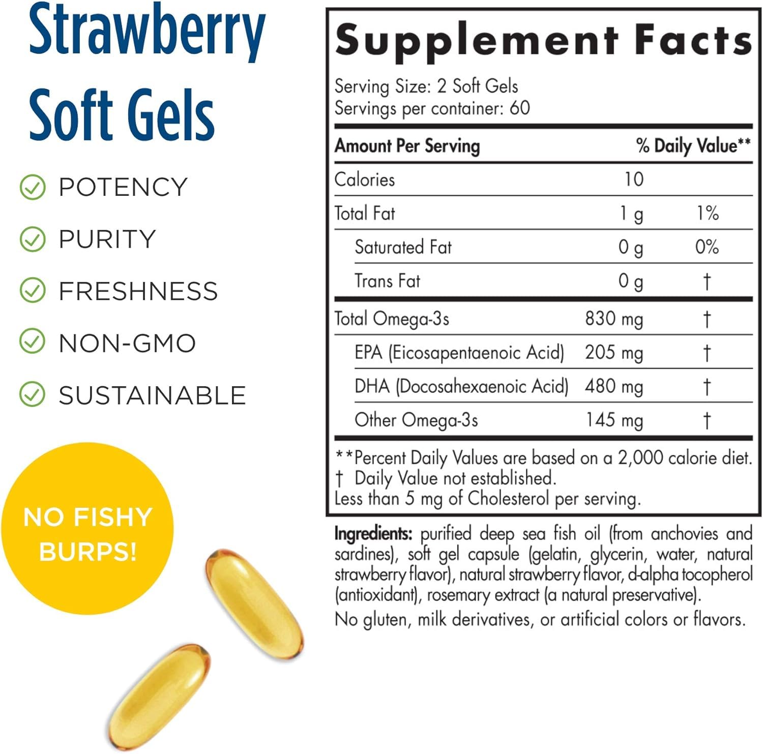 Foto 3 pulgar | Suplemento Nordic Naturals Prodha Strawberry 120 Geles Blandos - Venta Internacional.