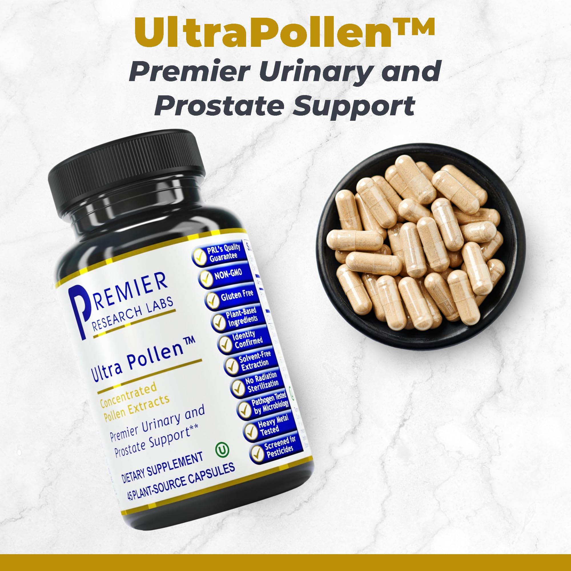 Foto 2 | Suplemento Premier Research Labs Ultrapollen 45 Cápsulas - Venta Internacional.