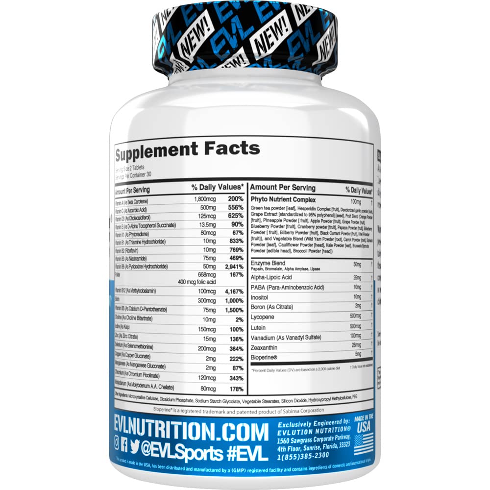 Foto 4 pulgar | Multivitamínico Evlution Evl Advanced Daily Para Hombres - Venta Internacional.