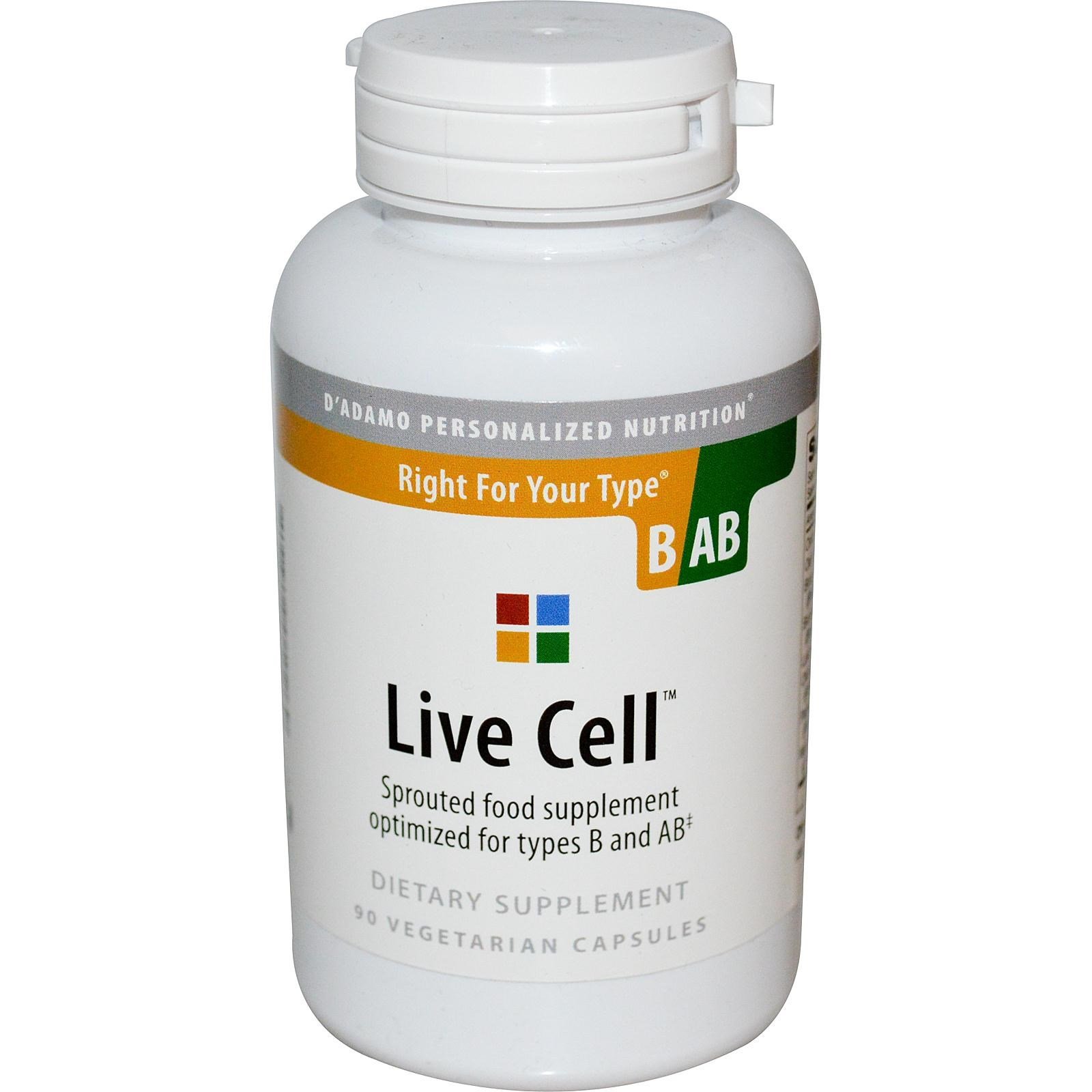 Foto 2 pulgar | Suplemento D'adamo Personalized Nutrition Live Cell B/ab - Venta Internacional.