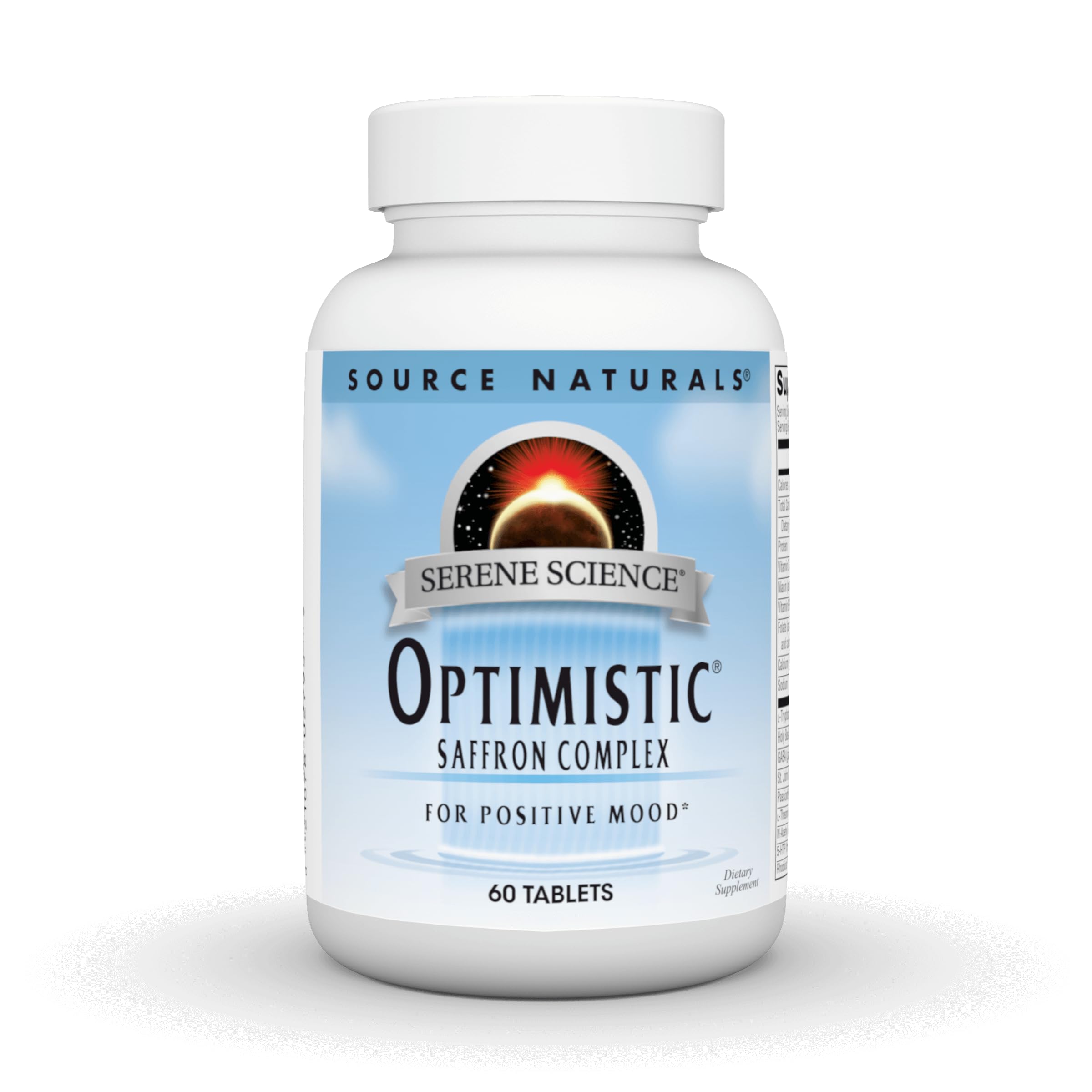 Foto 2 pulgar | Complemento De Azafrán Serene Science Optimistic De Supplement Source Naturals, 60 Comprimidos - Venta Internacional.