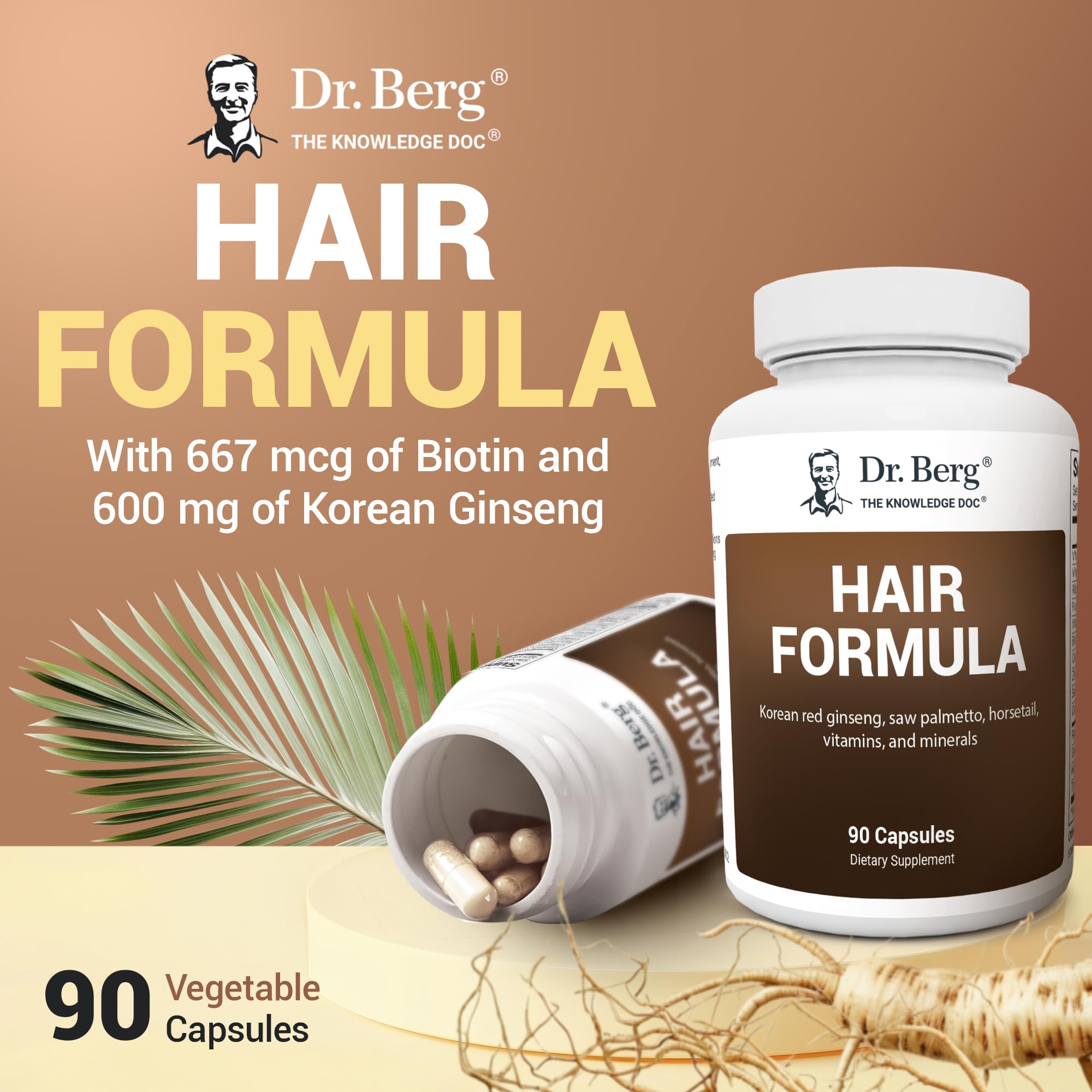 Foto 5 pulgar | Vitaminas Para Cabello, Piel Y Uñas Dr. Berg, Todo En Uno, 90 Cápsulas - Venta Internacional.