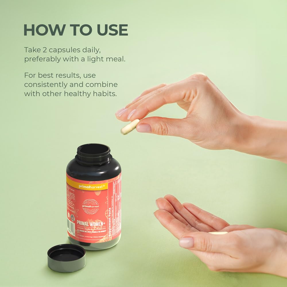 Foto 4 pulgar | Suplementos Multivitamínicos Primal Harvest Women+ 60 Cápsulas - Venta Internacional.