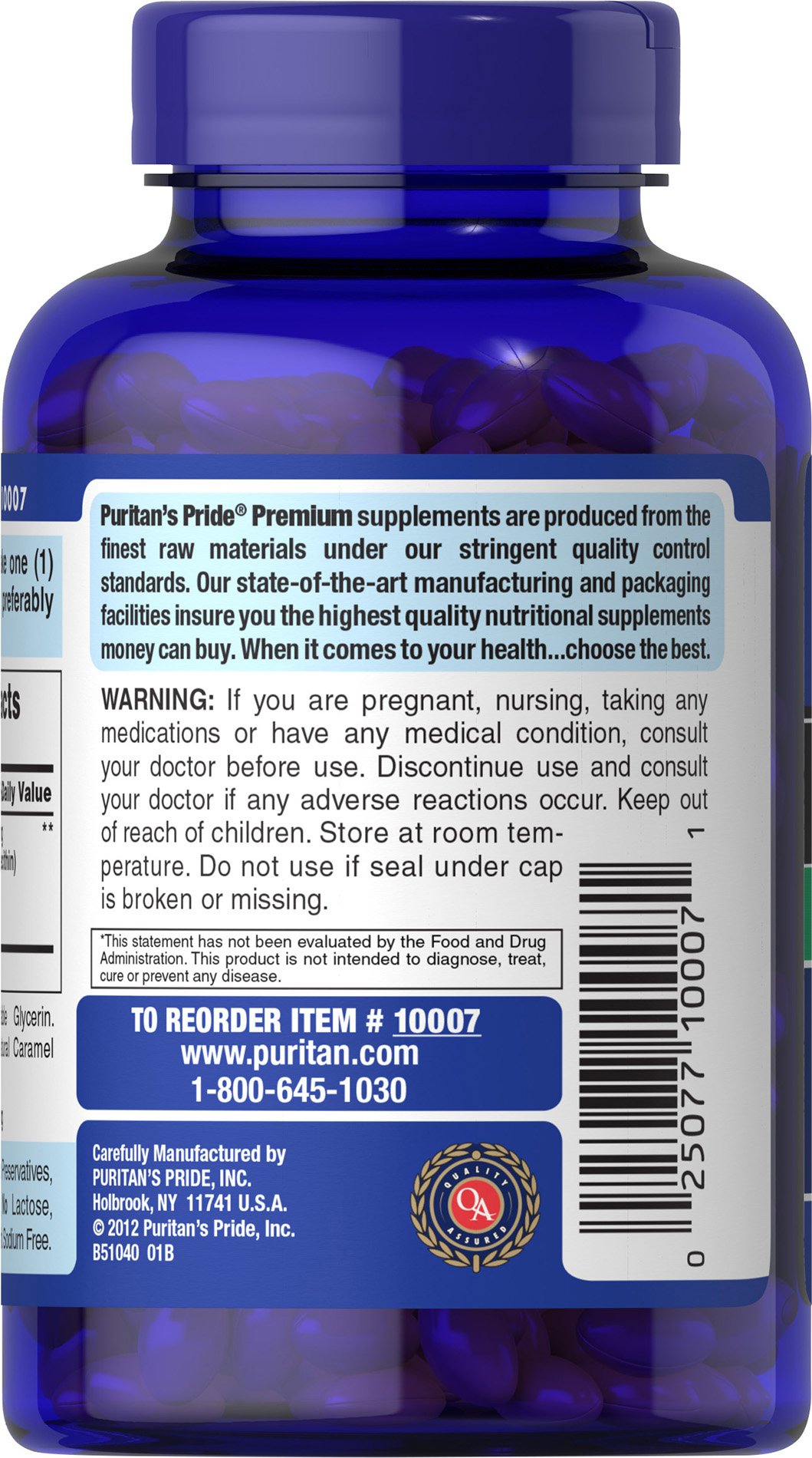 Foto 4 | Suplemento Puritan's Pride Neuro-ps Nootrópico 100 Mg 120 Cápsulas Blandas - Venta Internacional.