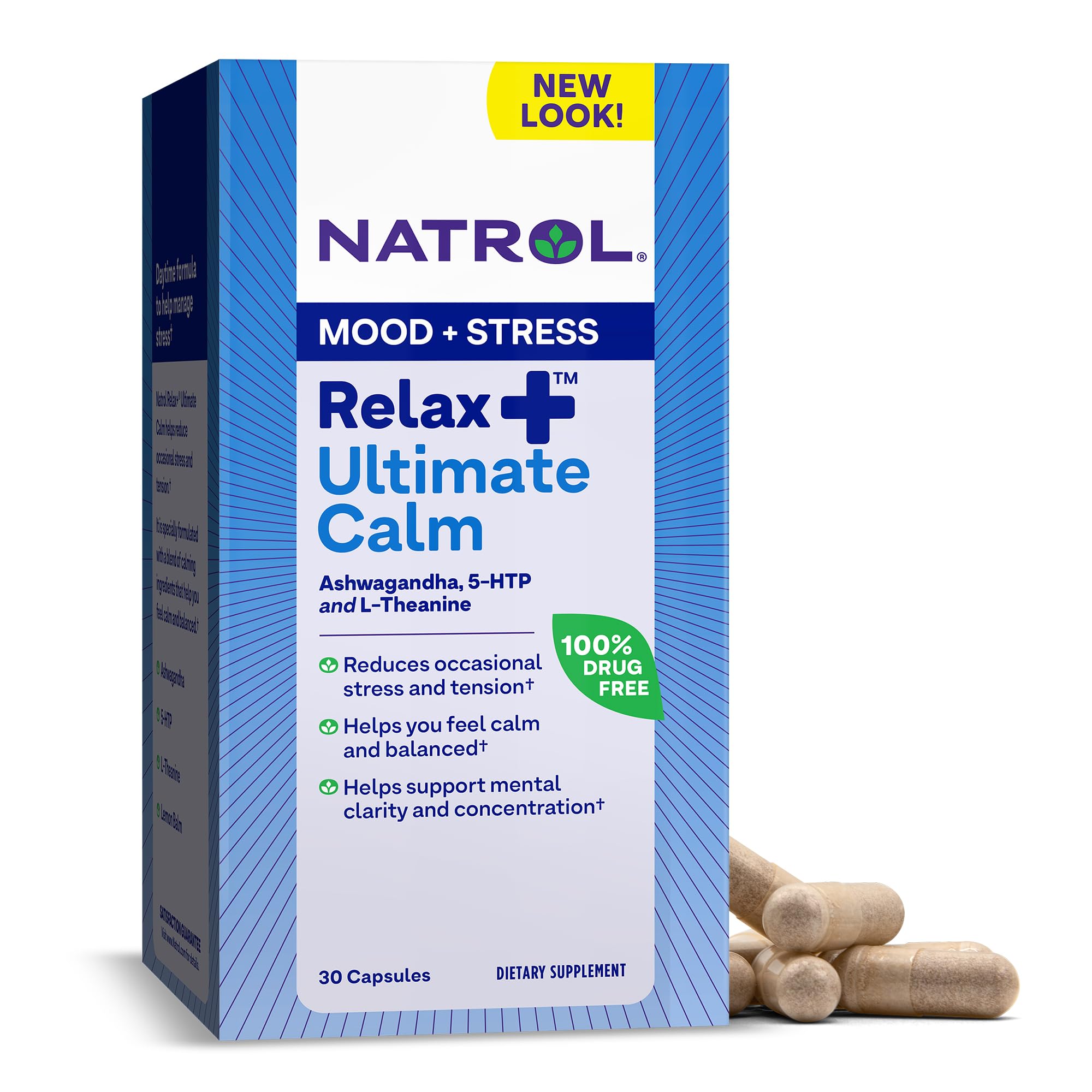 Foto 2 pulgar | Suplemento Natrol Relax+ Ultimate Calm 30 Cápsulas - Venta Internacional.